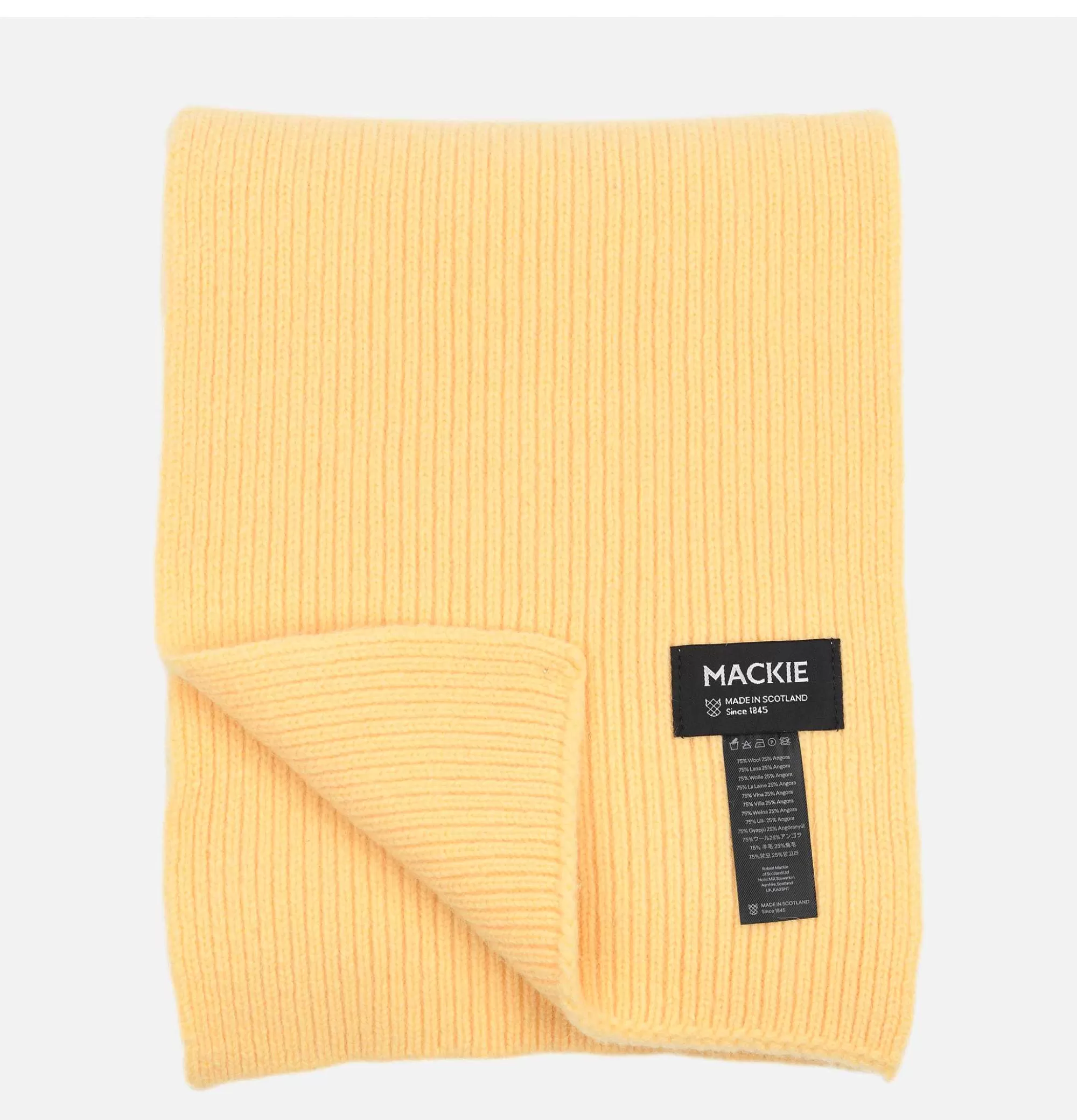 ROBERT MACKIE Barra Geelongora Scarf Lemon^ Gants • Bonnets • Echarpes