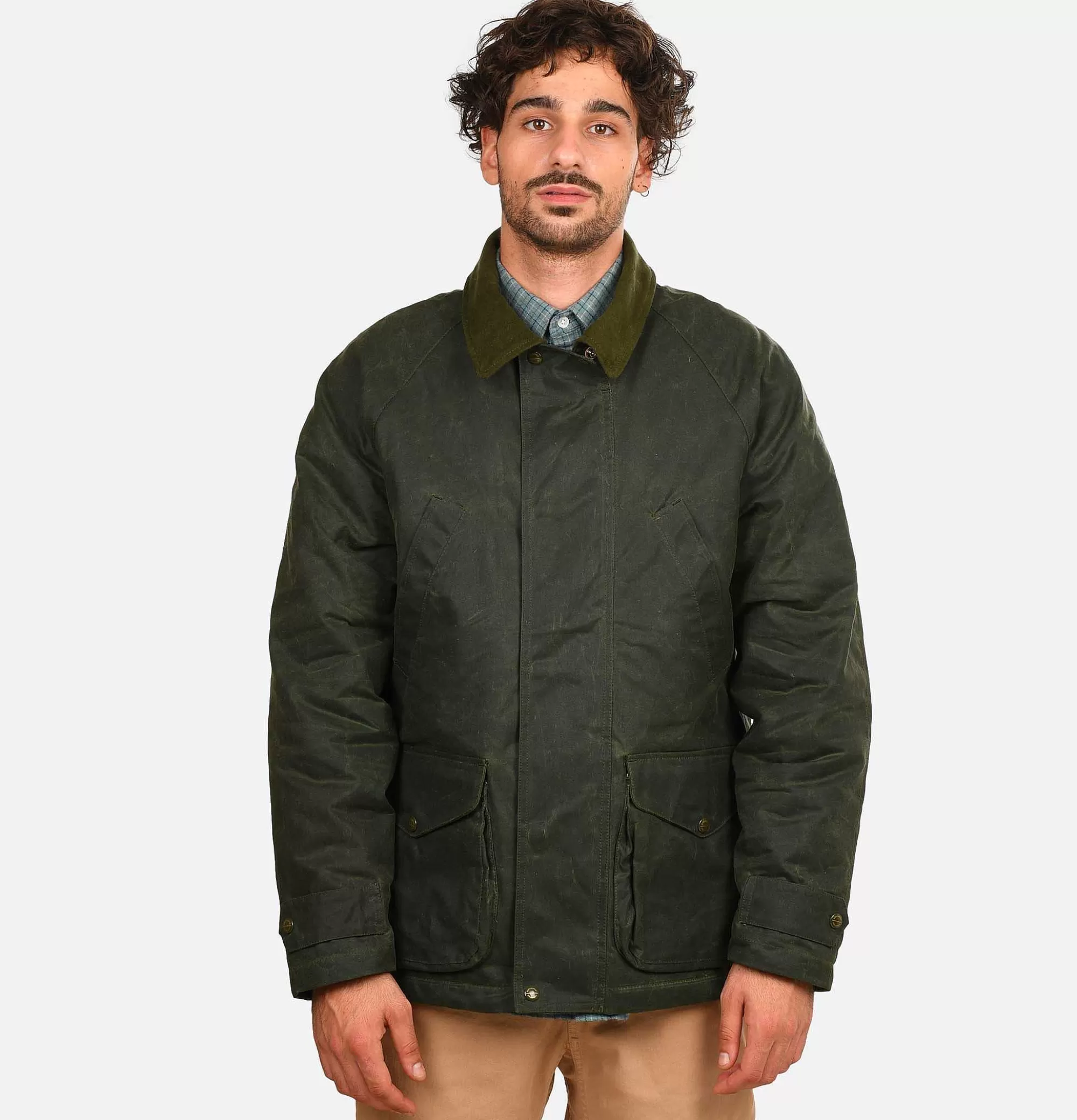 MANIFATTURA CECCARELLI Caban Wax Green^ Blousons & Manteaux