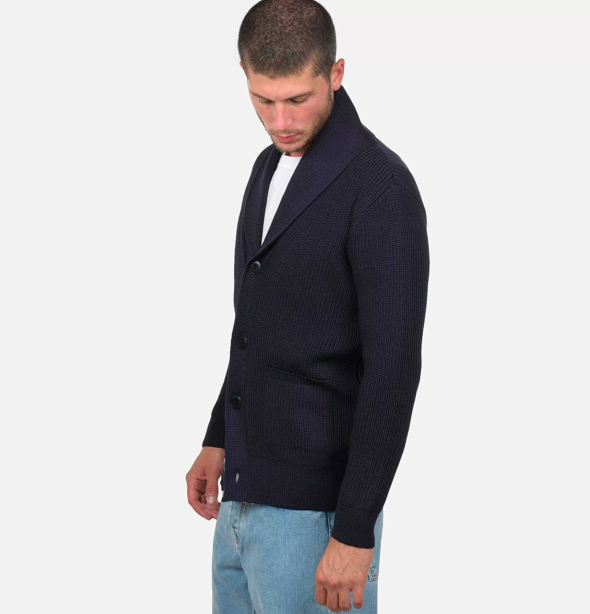 NITTO KNITWEAR Cardigan Vasken Navy^ Pulls & Cardigans