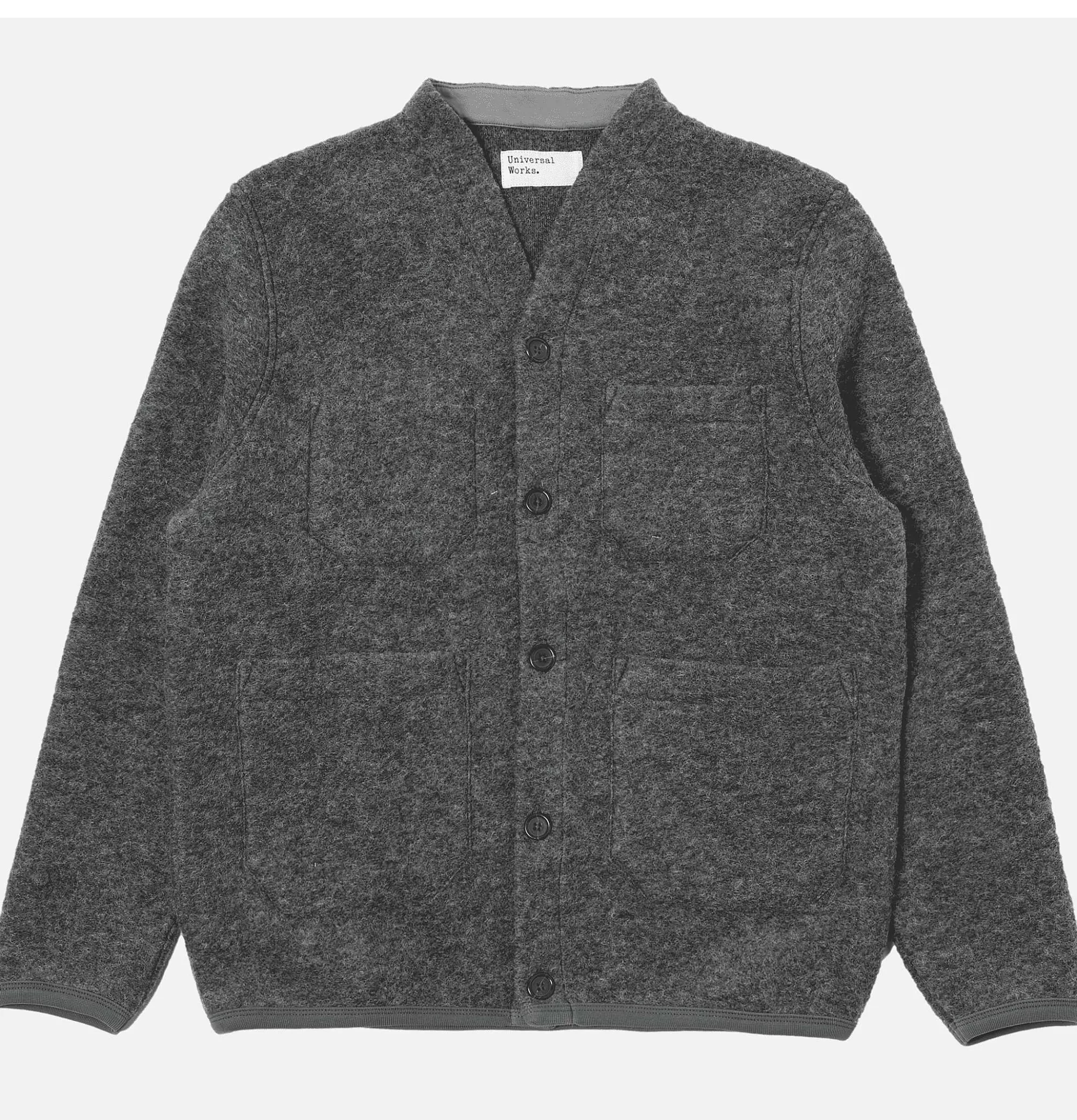 UNIVERSAL WORKS Cardigan Wool Grey^ Pulls & Cardigans