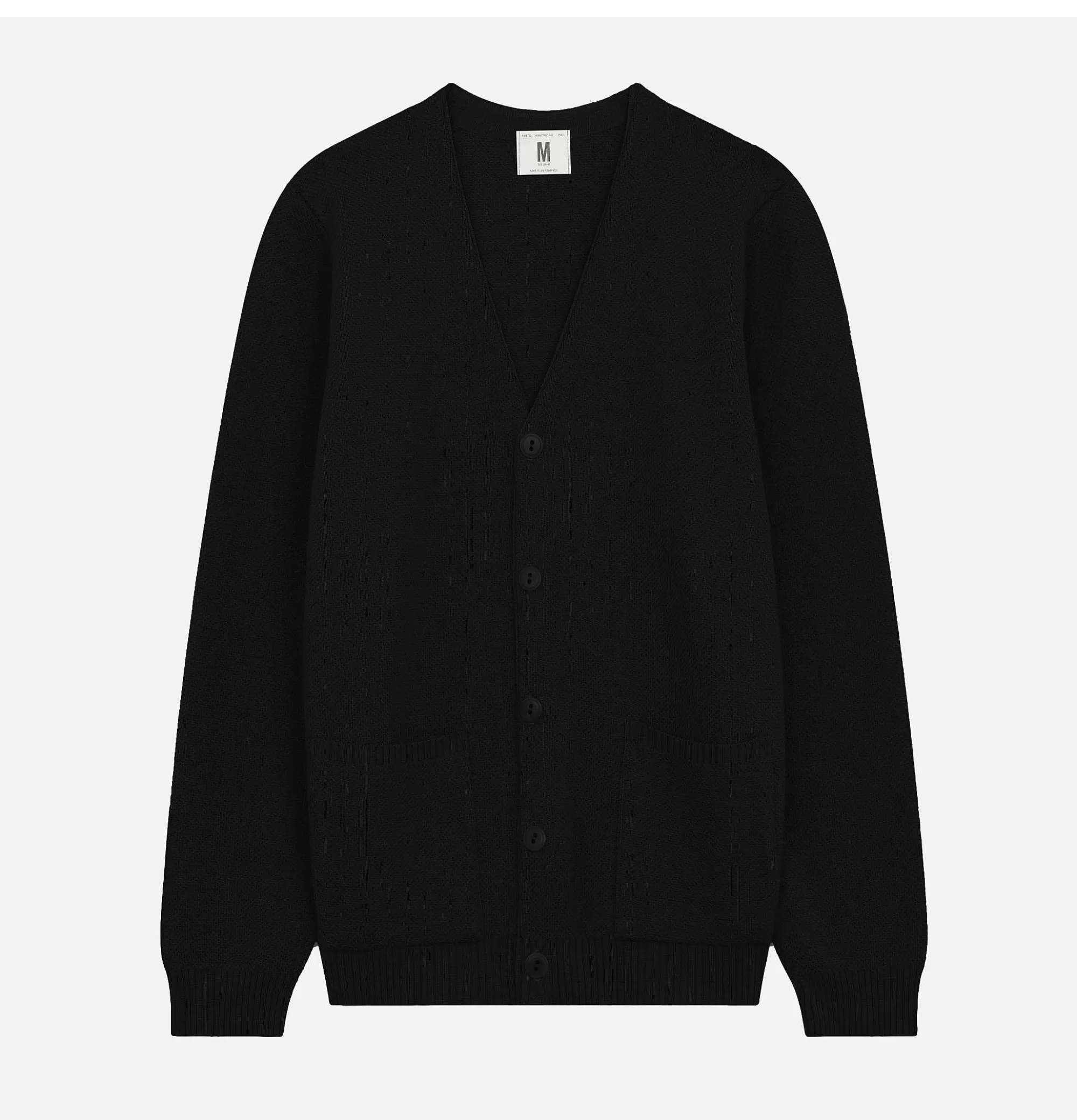 NITTO KNITWEAR Cardigan Youri Merino Black^ Pulls & Cardigans