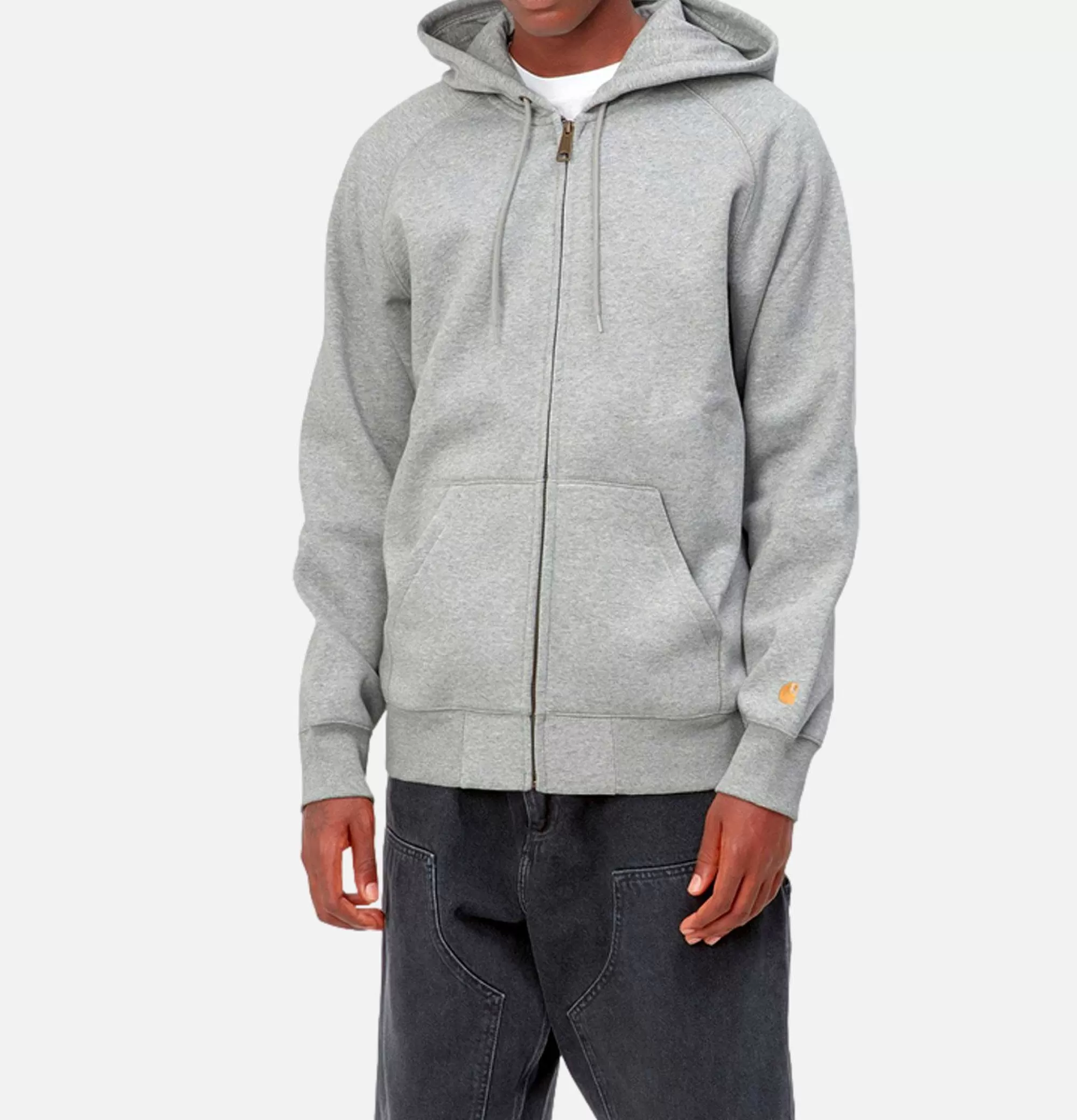 CARHARTT WIP Chase Hooded Jacket Grey Heather^ Sweats & Polaires