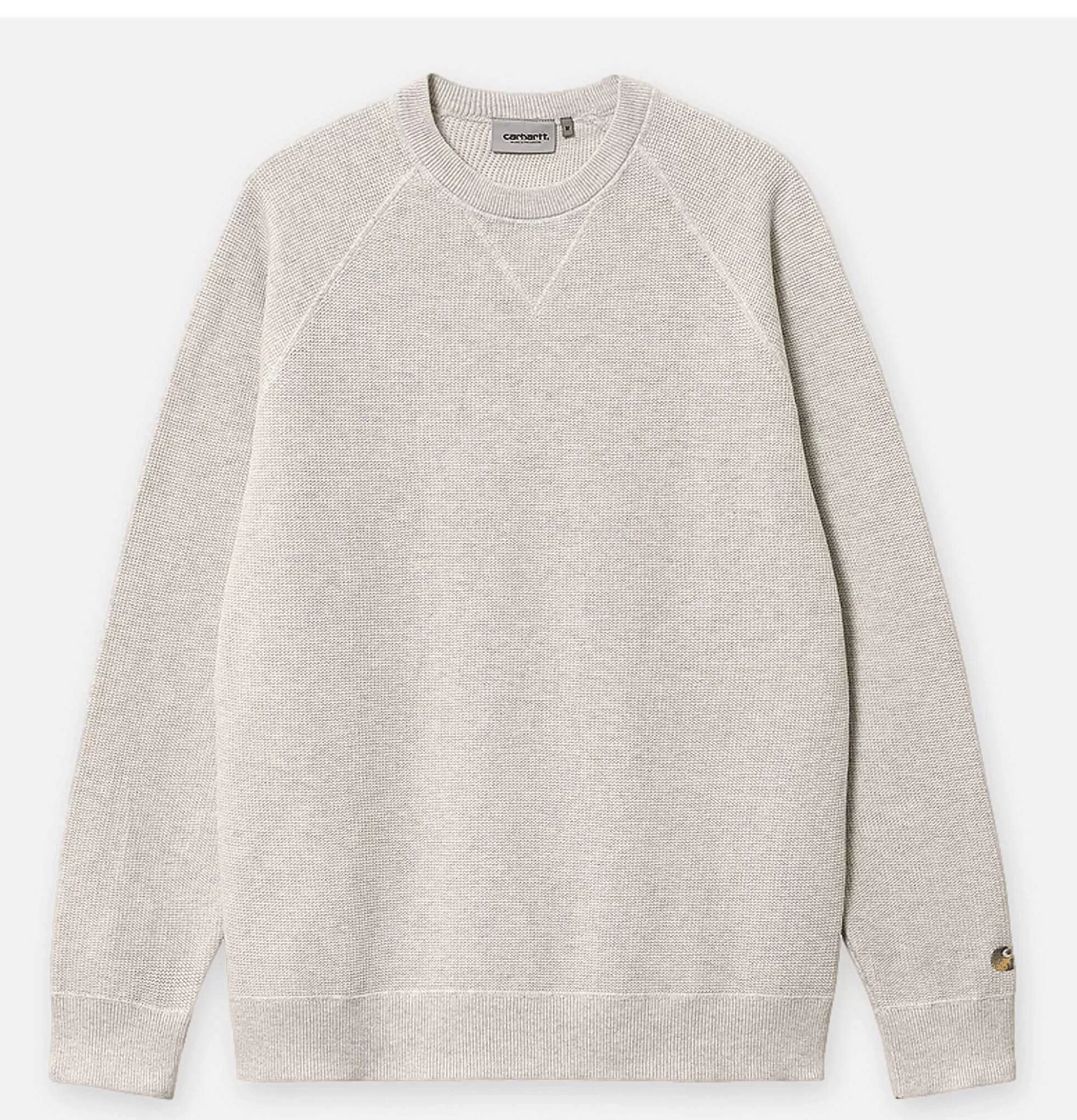 CARHARTT WIP Chase Sweater Ash Heather Gold^ Pulls & Cardigans