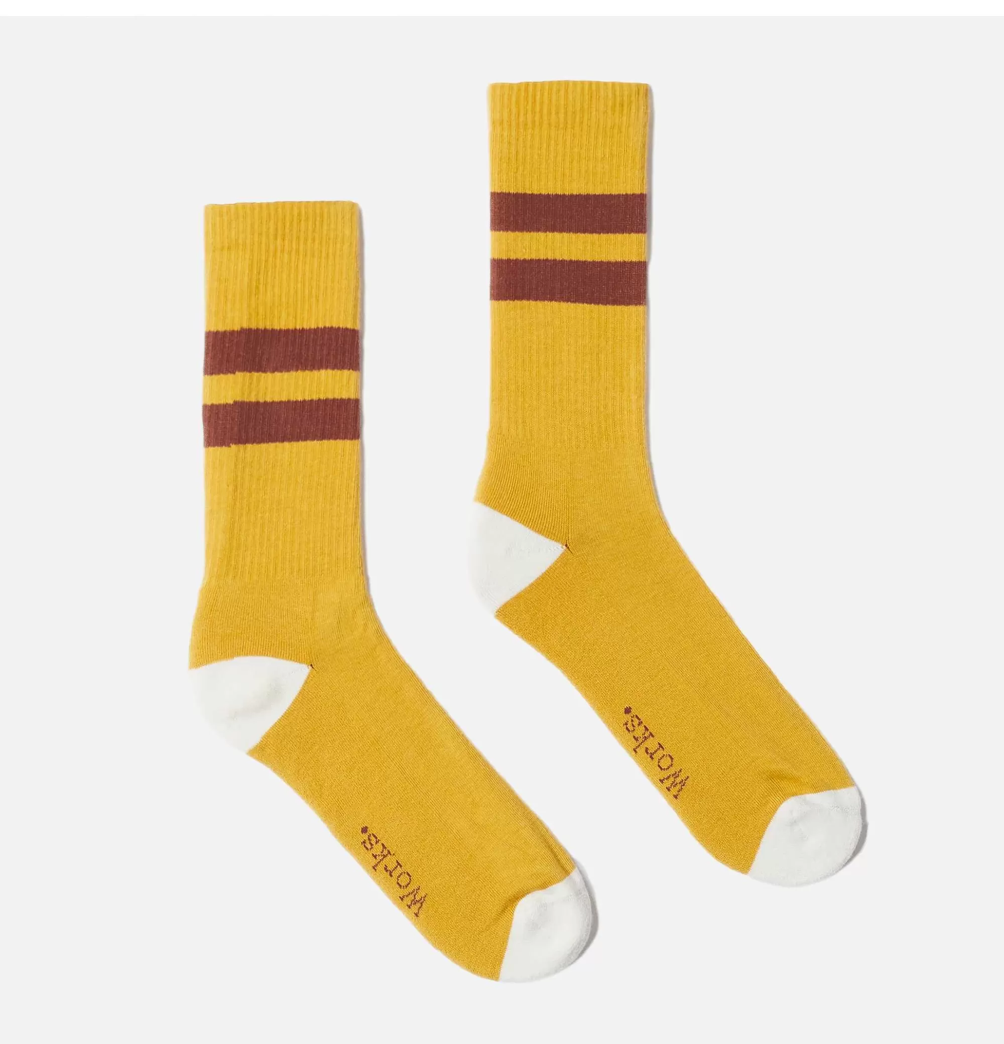 UNIVERSAL WORKS Chaussettes Sport Yellow Bord^Homme Chaussettes