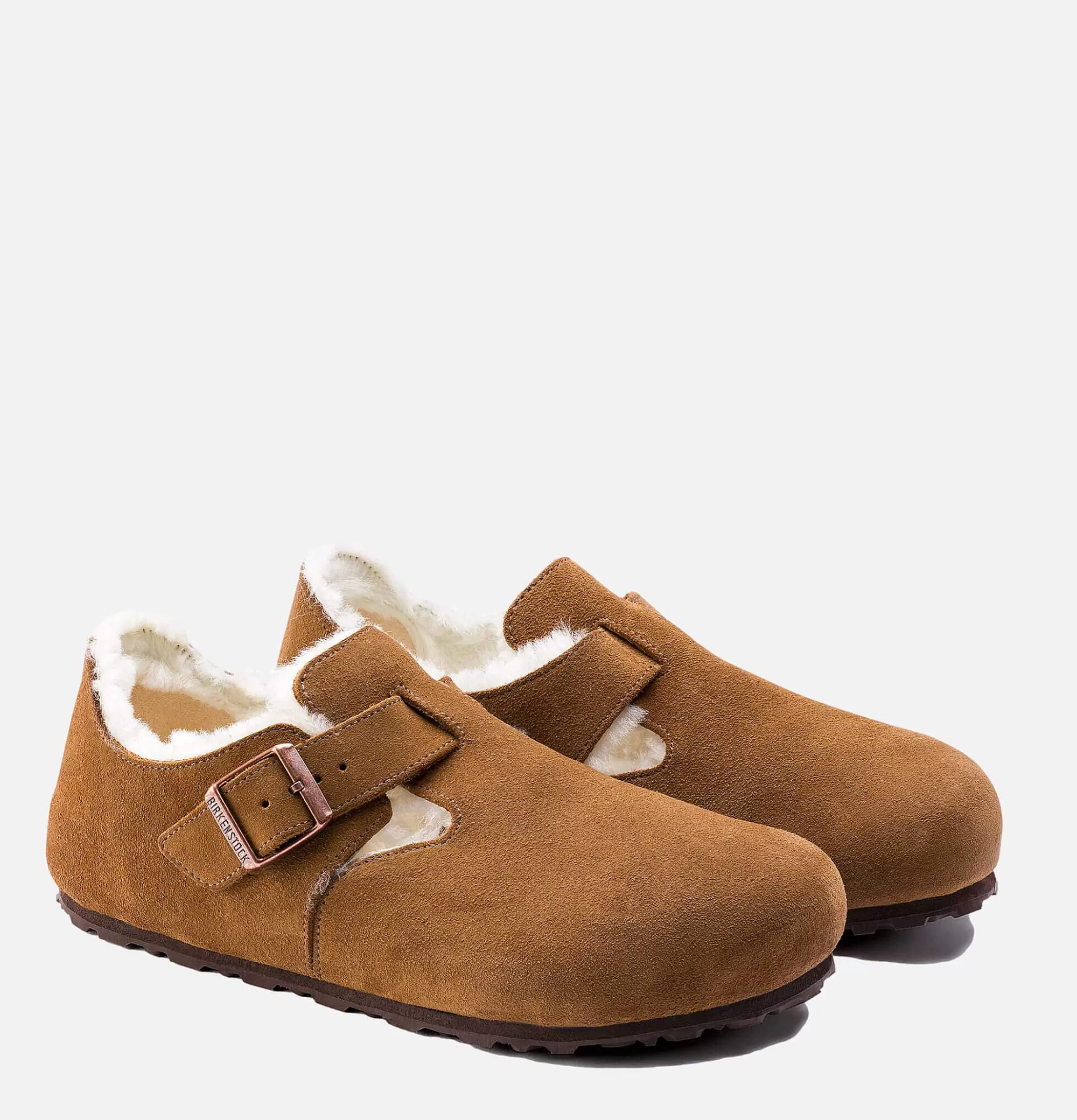 BIRKENSTOCK Chaussures London Shearling Mink^Homme Sandales