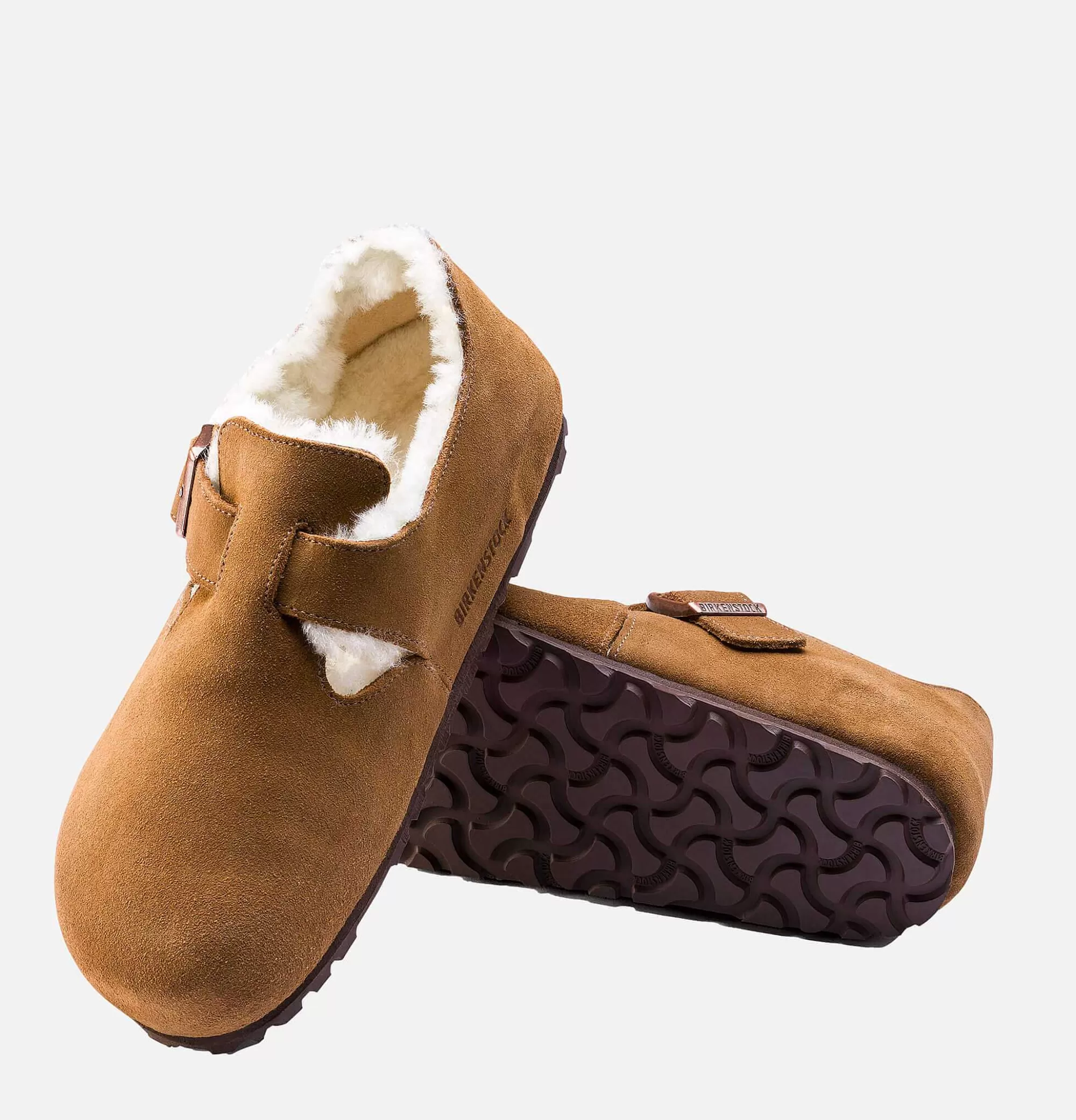 BIRKENSTOCK Chaussures London Shearling Mink^Homme Sandales