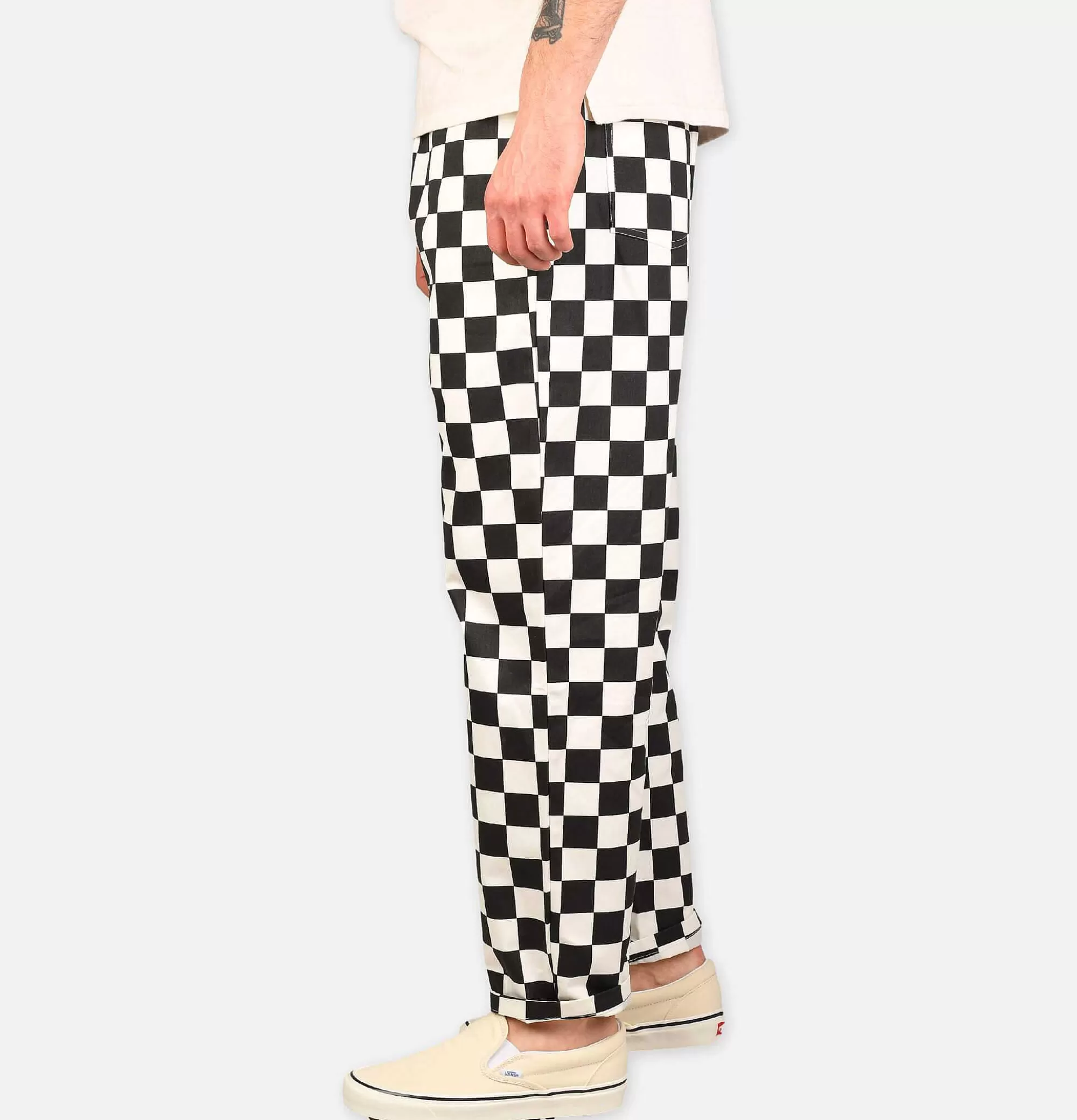 COOKMAN Chef Pant Checker Black^ Pantalons