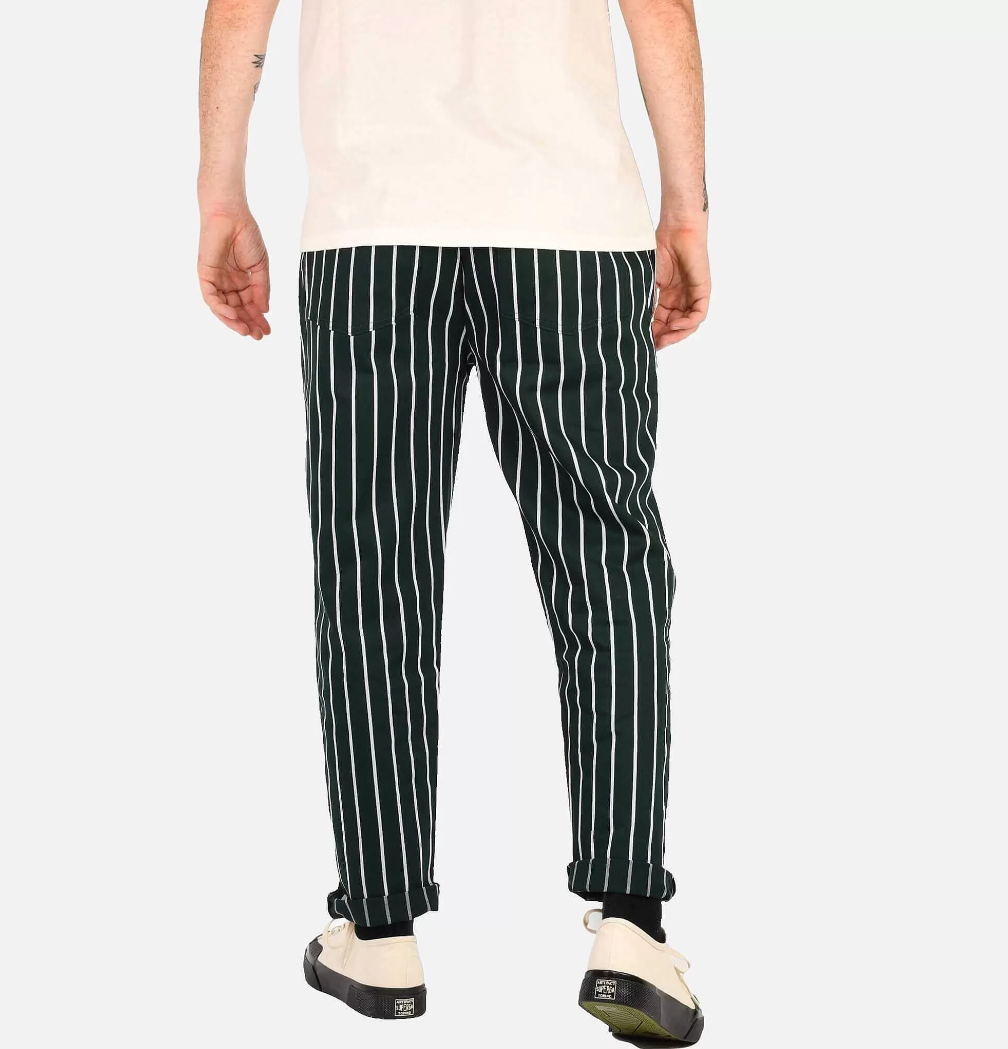 COOKMAN Chef Pant Stripe Green^ Pantalons