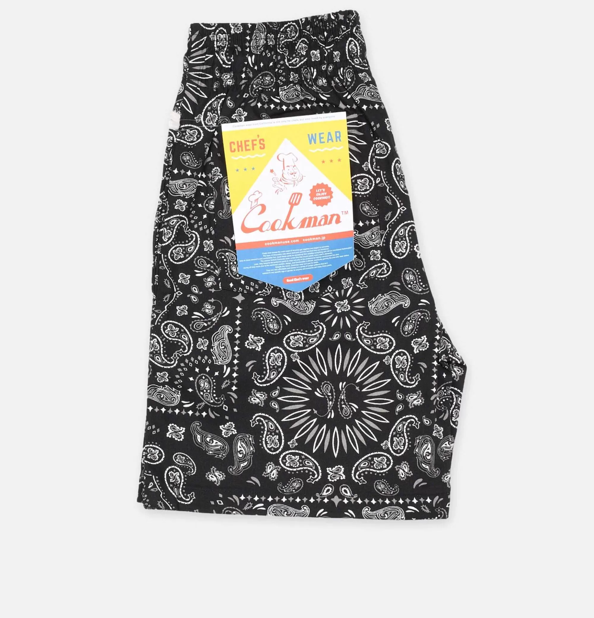 COOKMAN Chef Short Paisley Black^ Shorts