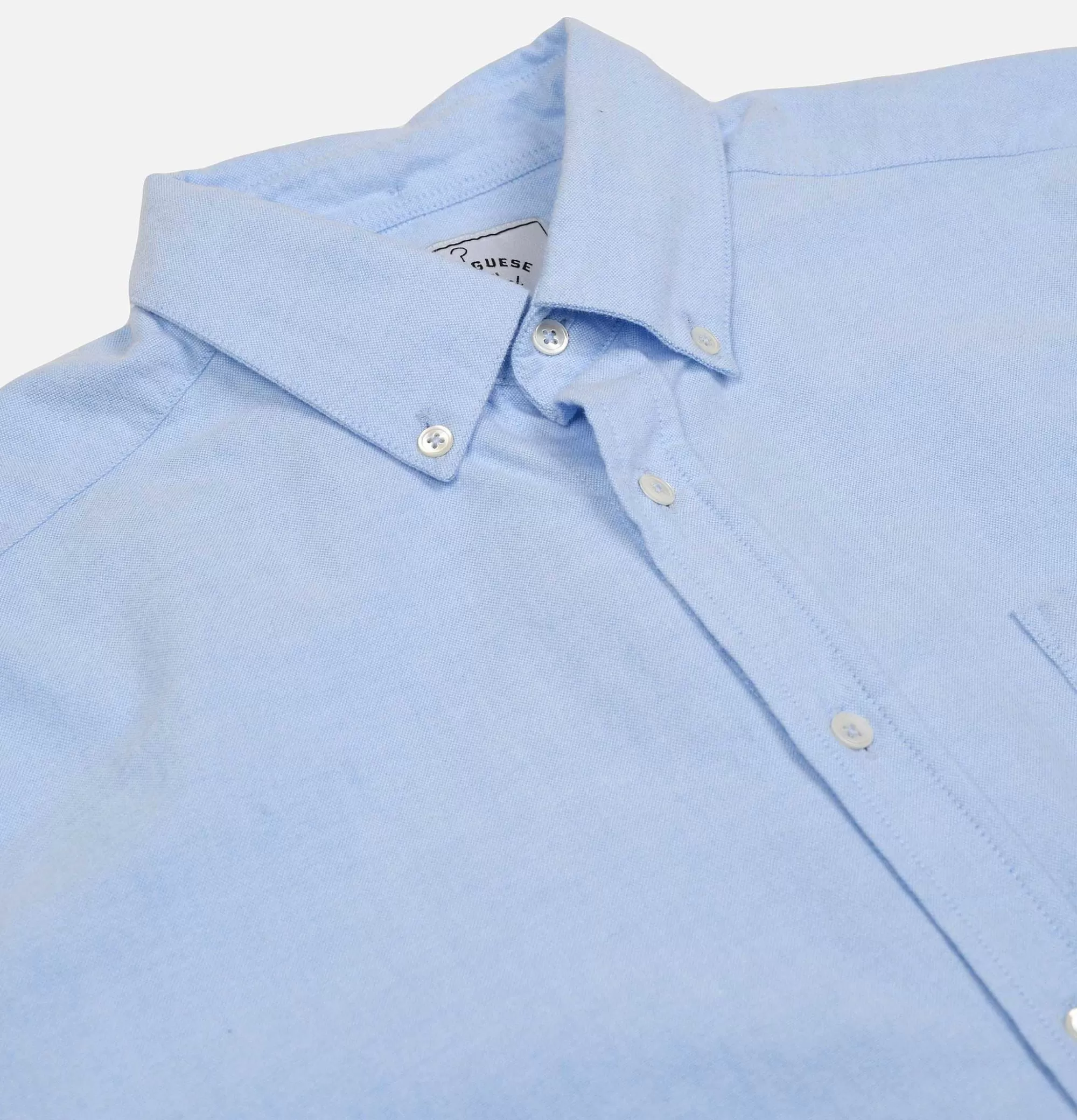 PORTUGUESE FLANNEL Chemise Brushed Oxford Blue^ Chemises & Polos