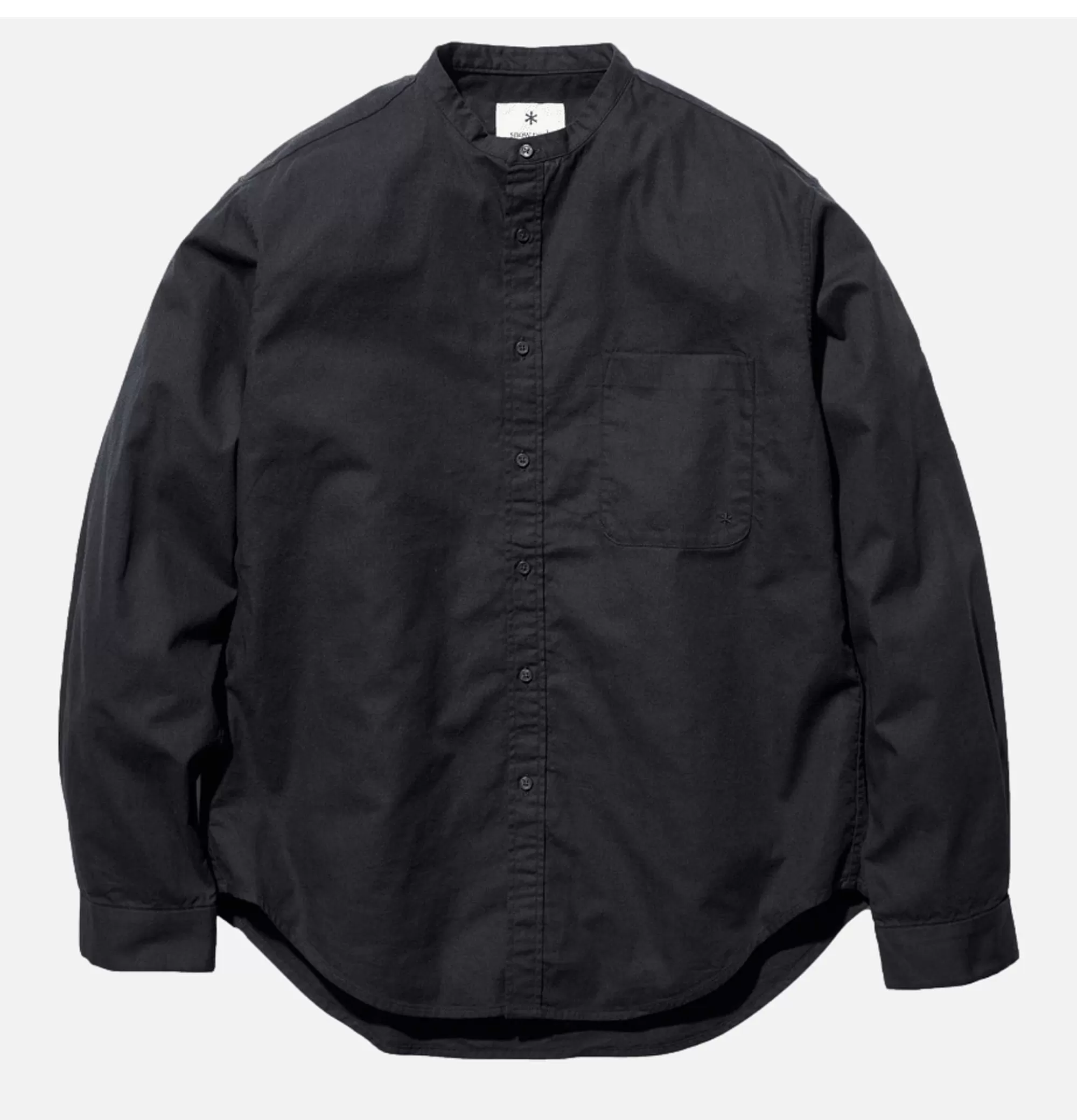 SNOW PEAK Chemise Poplin Stand Collar Black^ Chemises & Polos