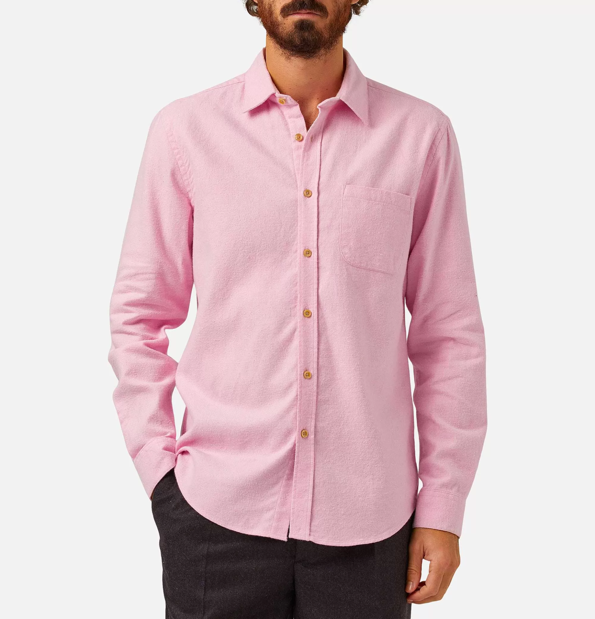 PORTUGUESE FLANNEL Chemise Teca Pink^ Chemises & Polos