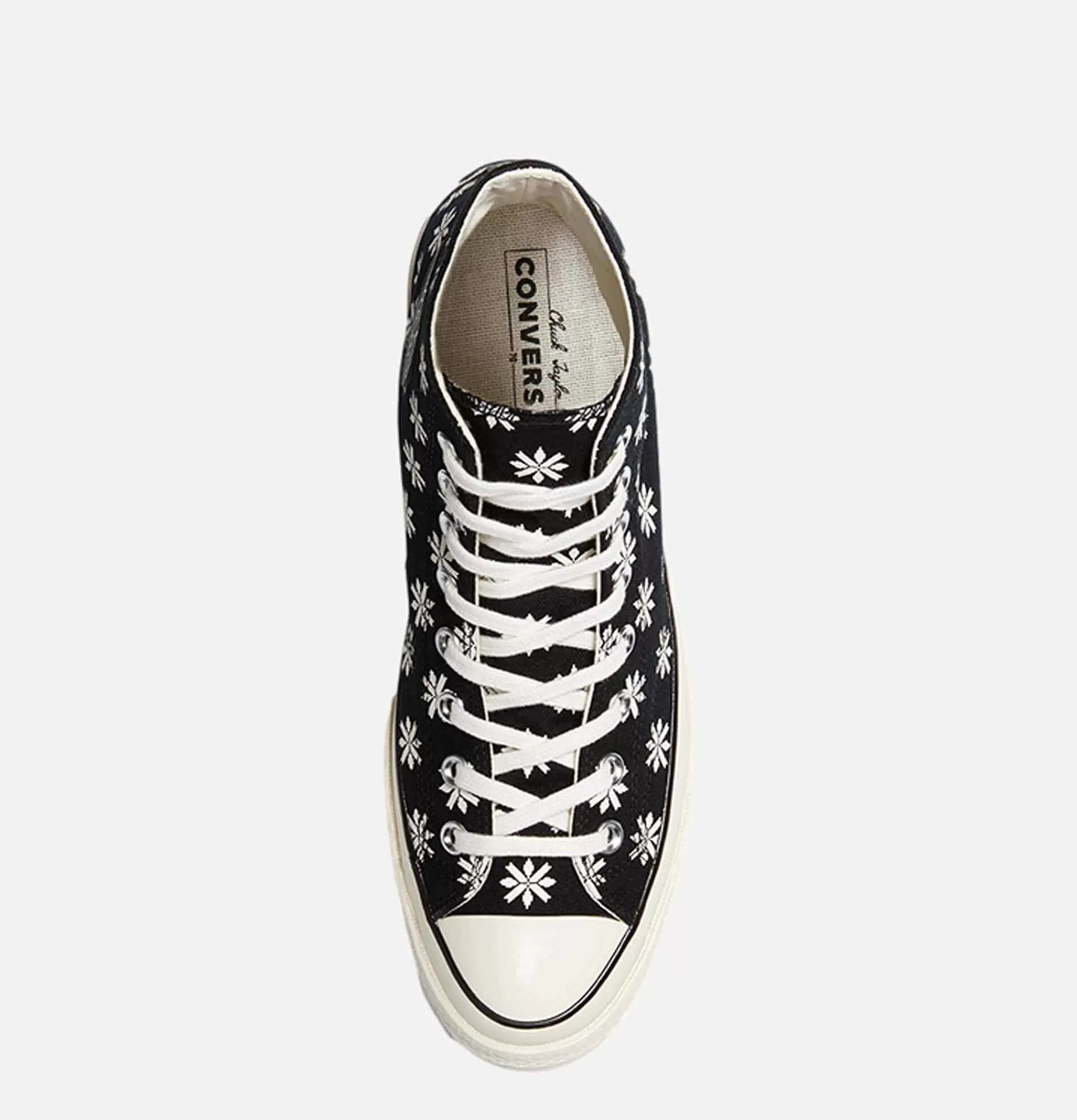 CONVERSE Chuck 70 High Top Black Flower^Femme Baskets