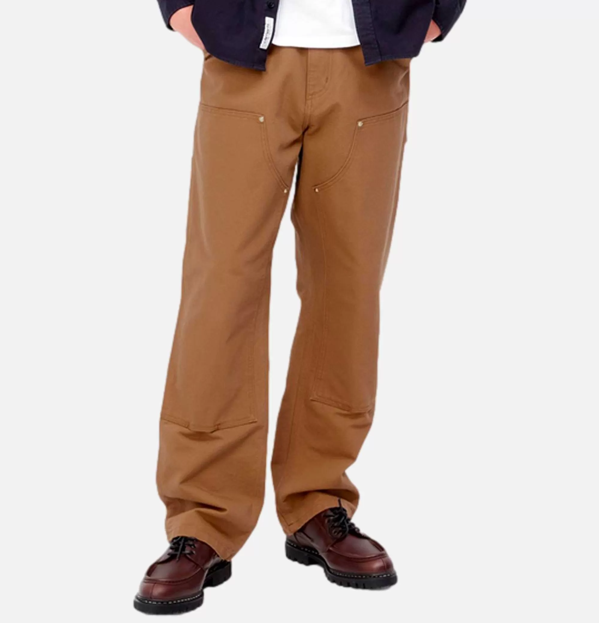 CARHARTT WIP Double Knee Pant Deep H Brown^ Chinos