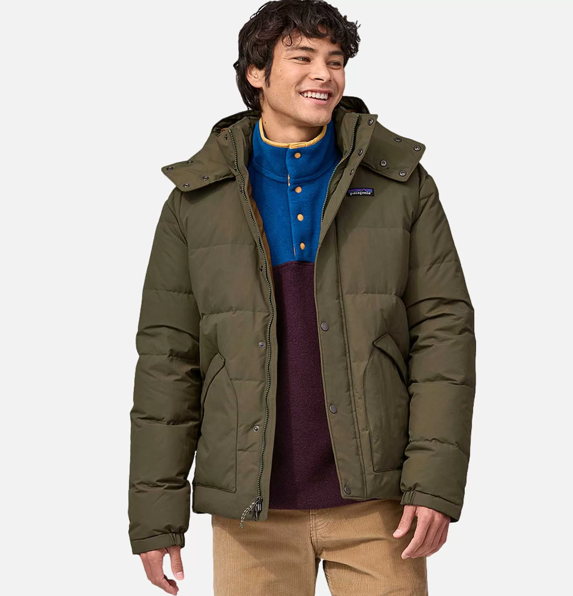 PATAGONIA Downdrift Jacket Basin Green^ Blousons & Manteaux