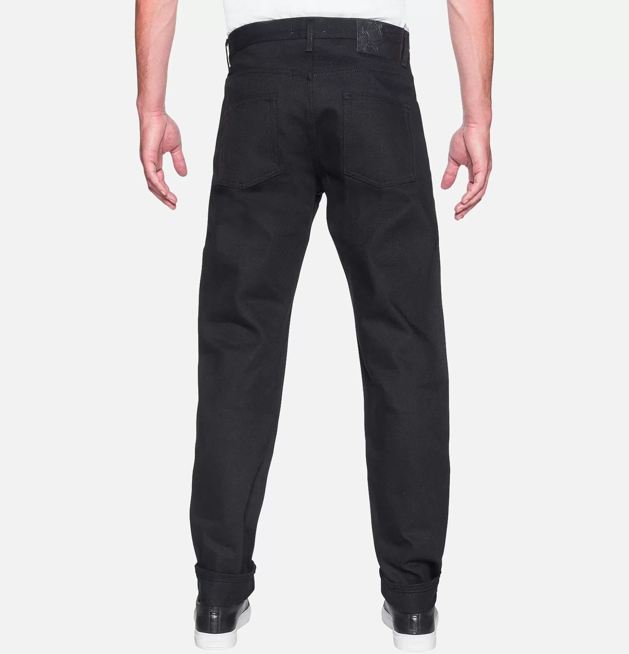 NAKED & FAMOUS Easy Guy Solid Black Selvedge^ Jeans