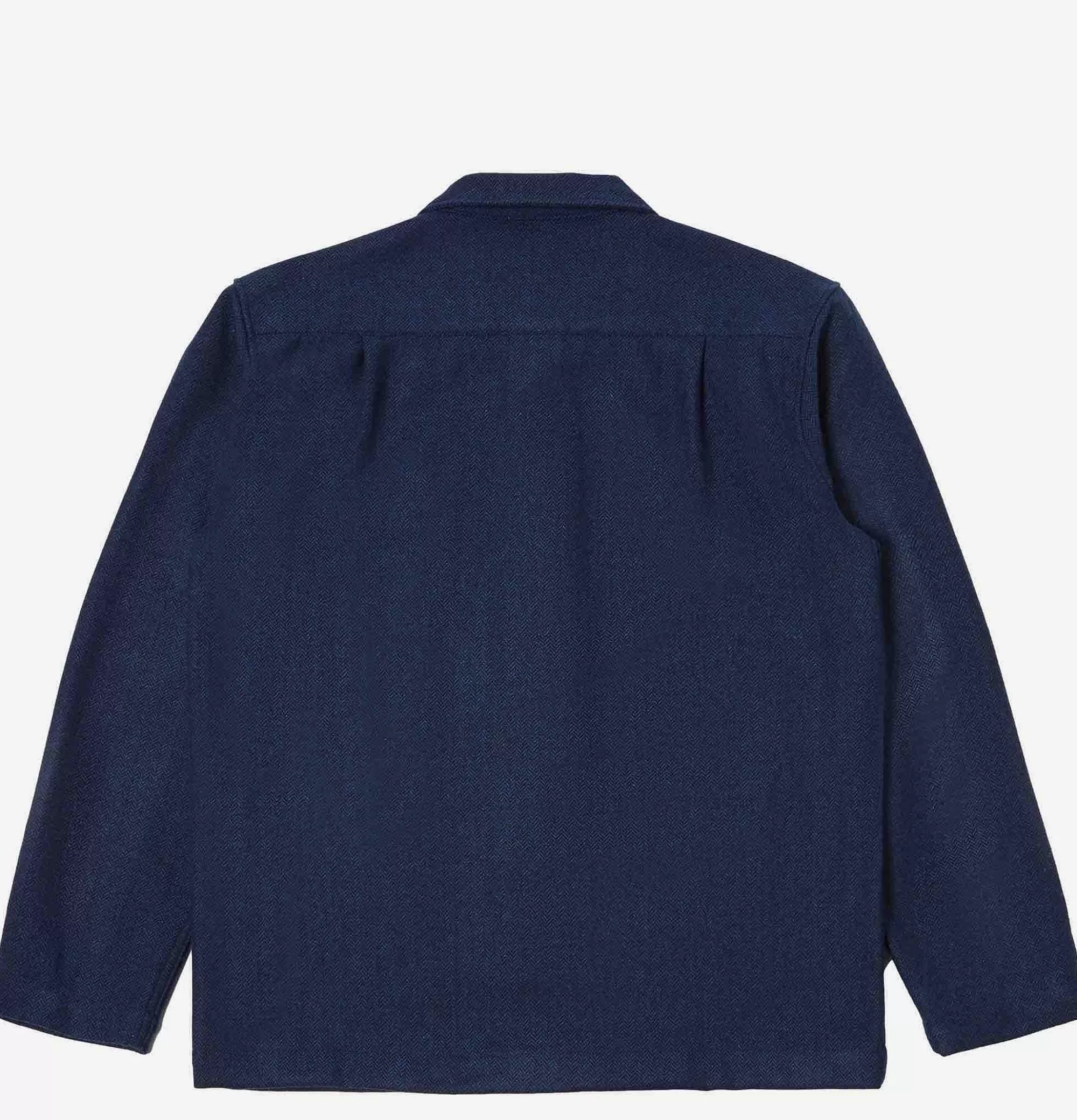 UNIVERSAL WORKS Easy Overshirt Herringbone Navy^ Pulls & Cardigans