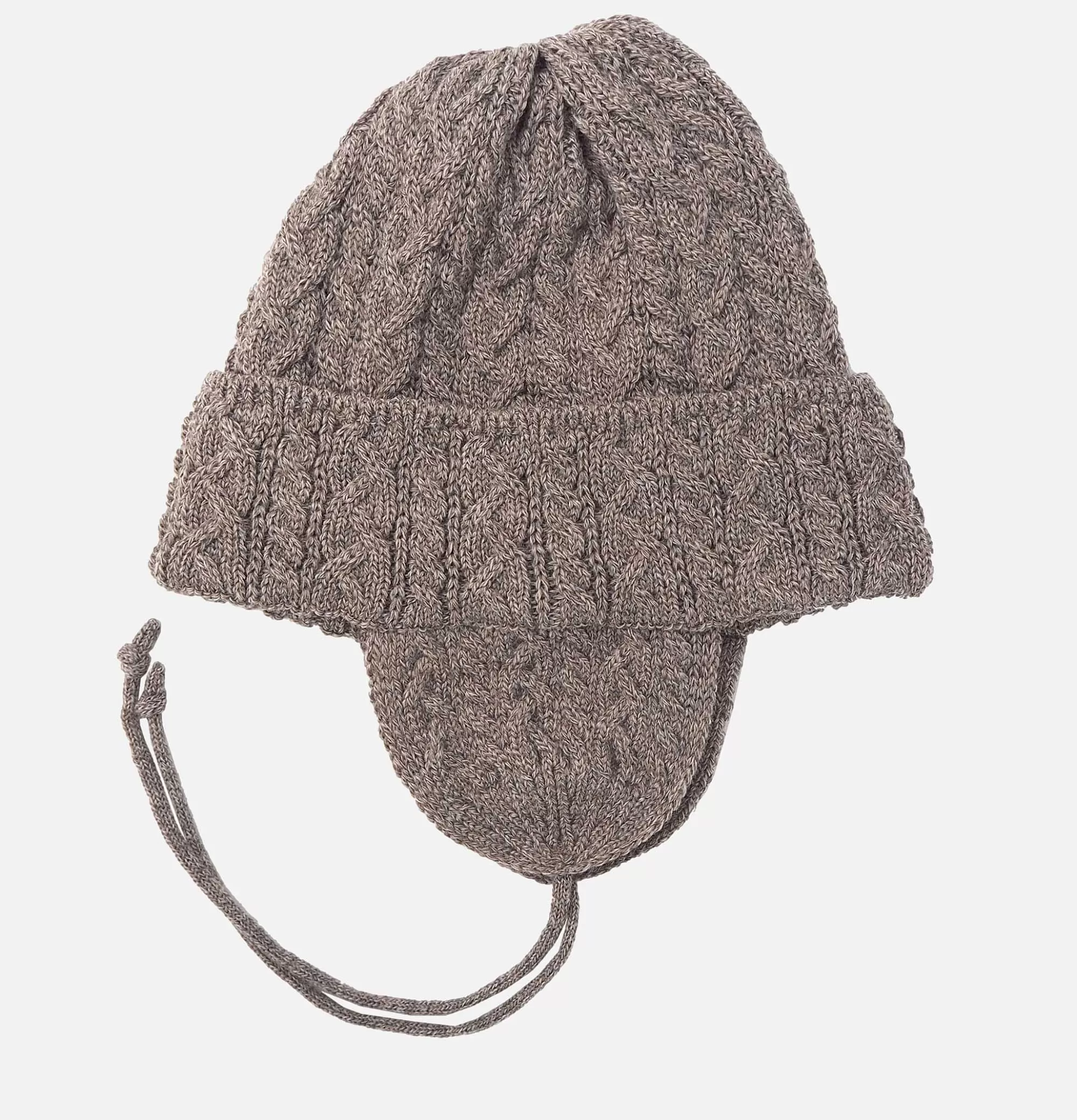 FOUND FEATHER Elias Knit Flightcap Tan^ Gants • Bonnets • Echarpes