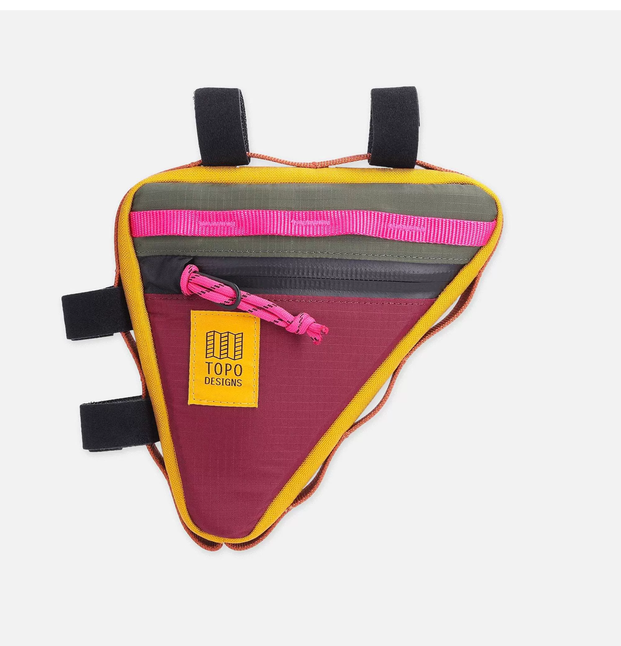 TOPO DESIGNS Frame Bikebag Olive Burgundy^ Autres Sacs