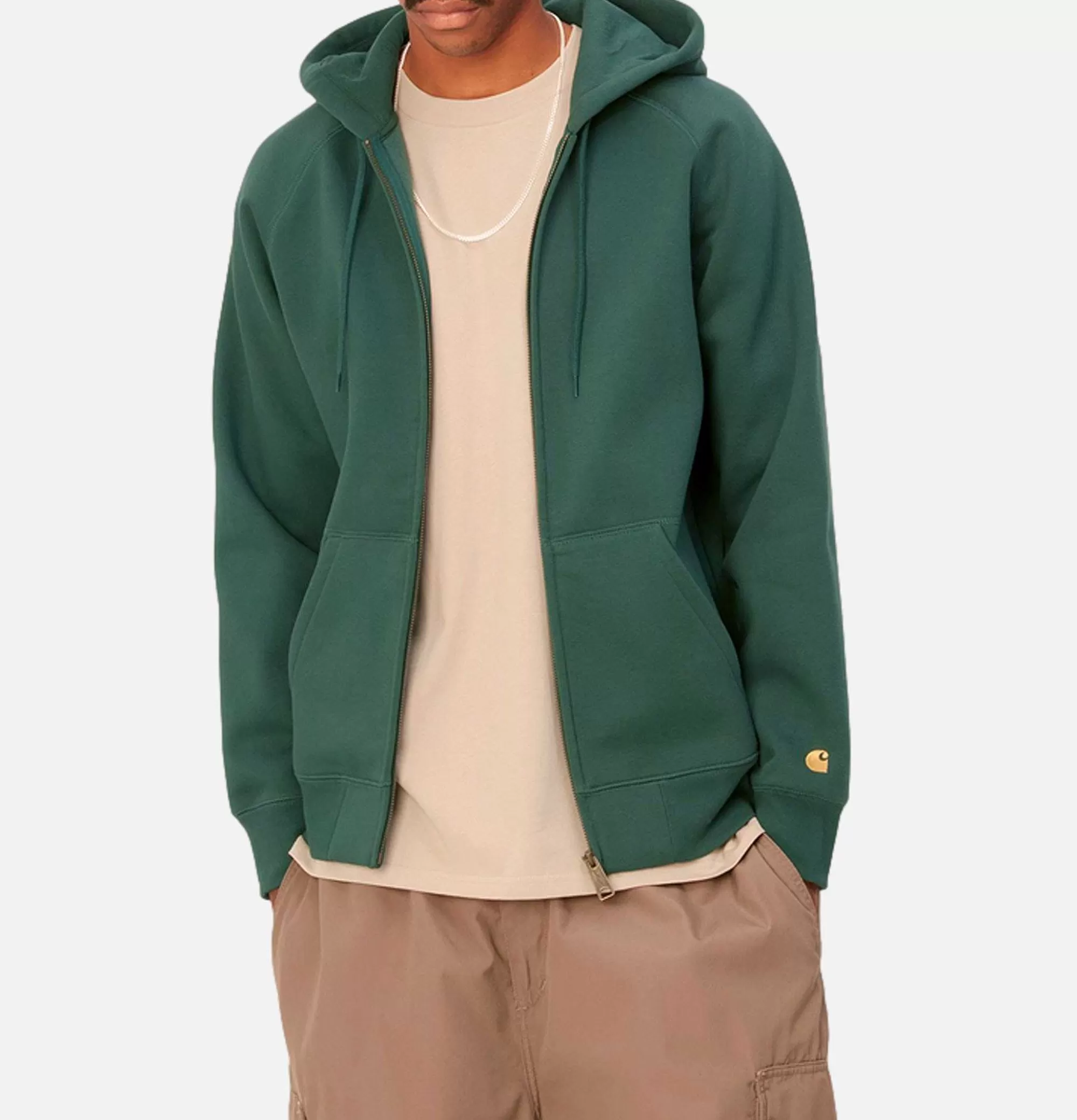 CARHARTT WIP Hooded Chase Jacket Discovery Green^ Sweats & Polaires