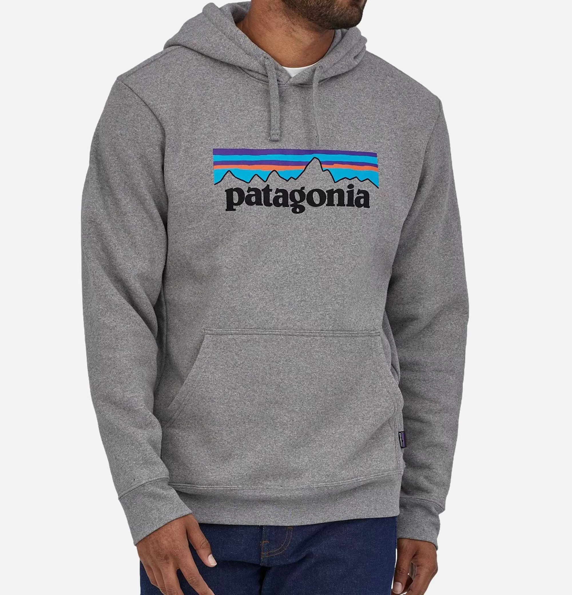 PATAGONIA Hoody P6 Label Gravel Heather^ Sweats & Polaires