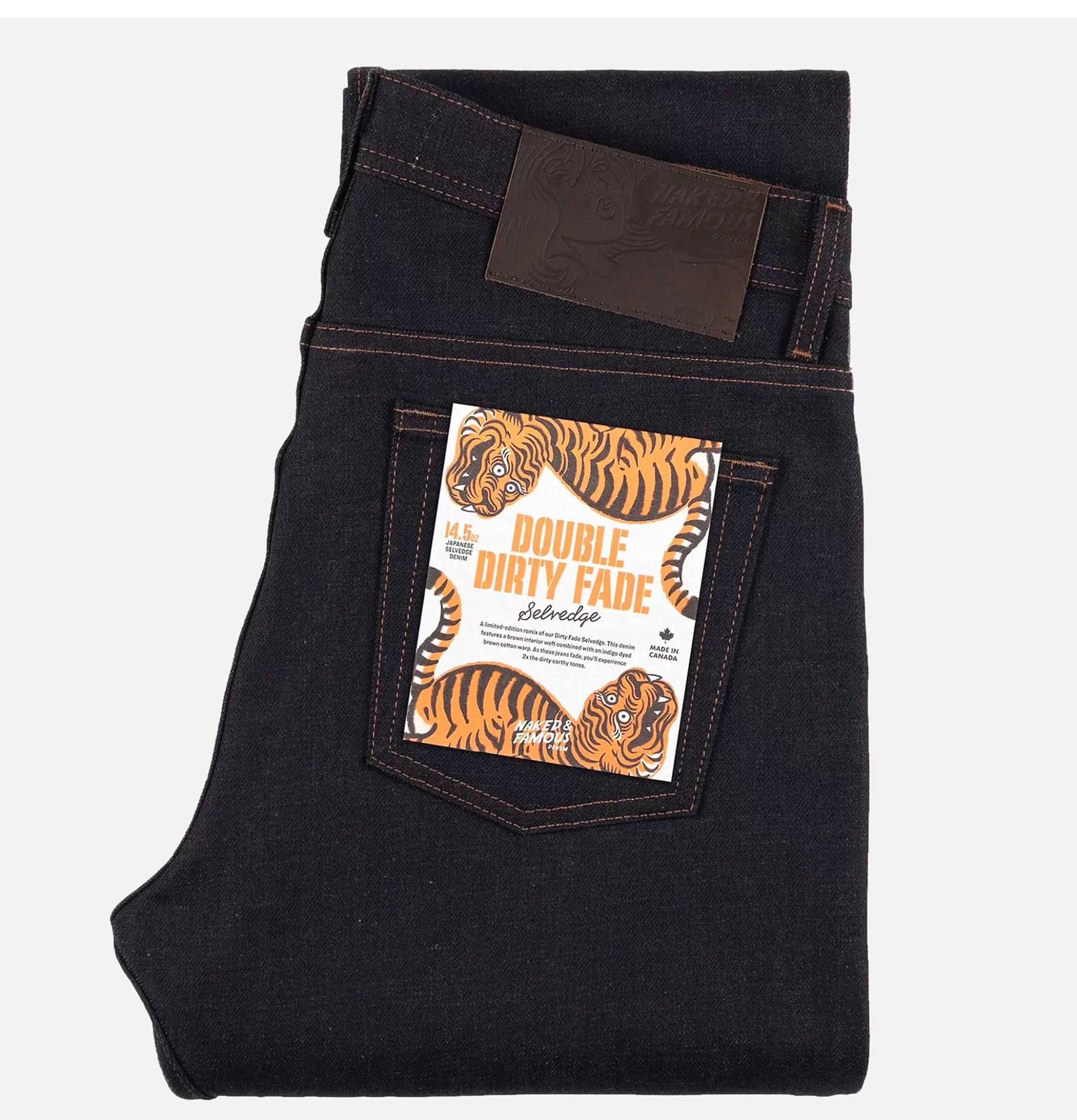 NAKED & FAMOUS Jean Weird Guy Double Dirty F^ Jeans