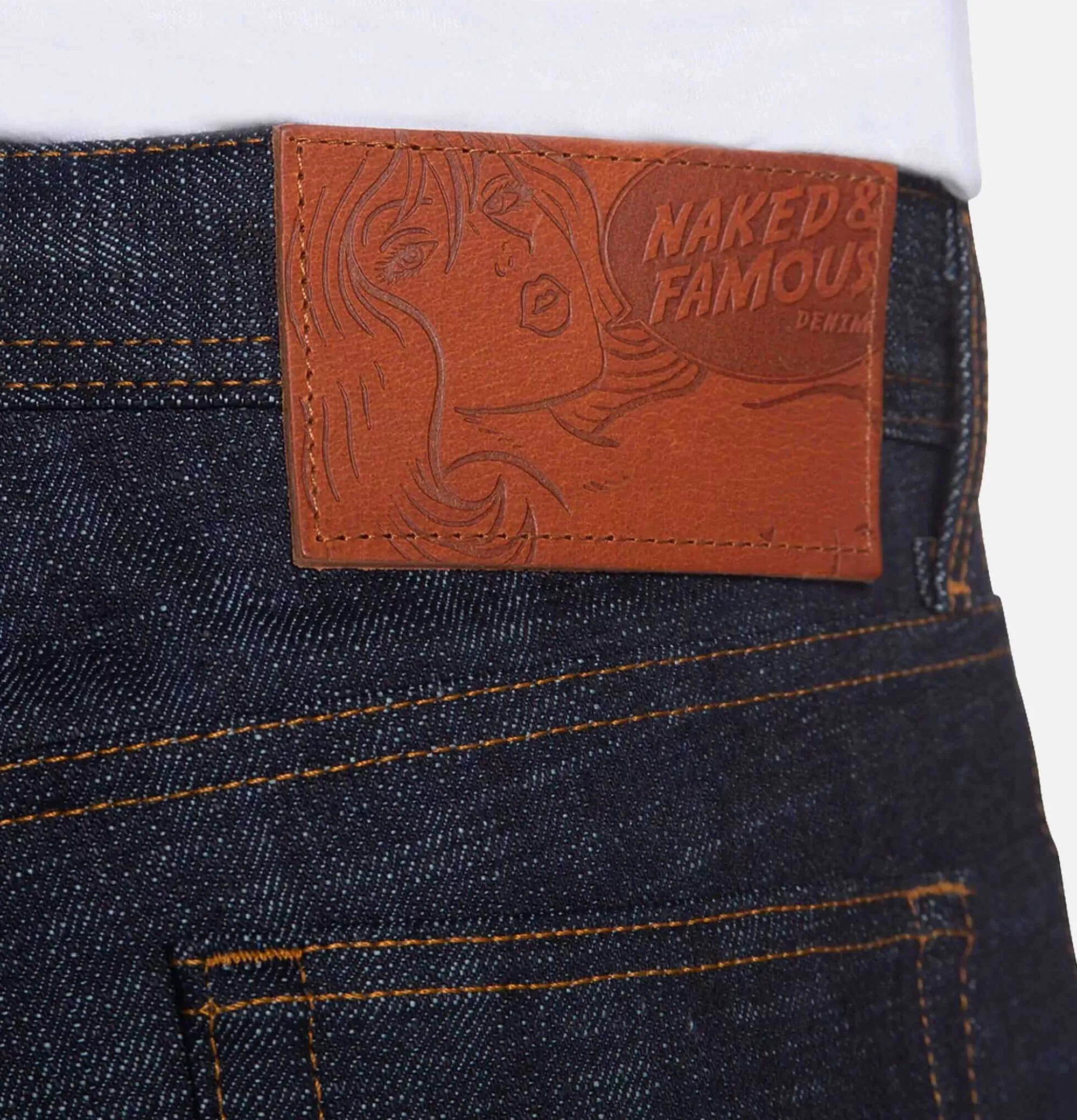 NAKED & FAMOUS Jean Weird Guy Fire Bird^ Jeans