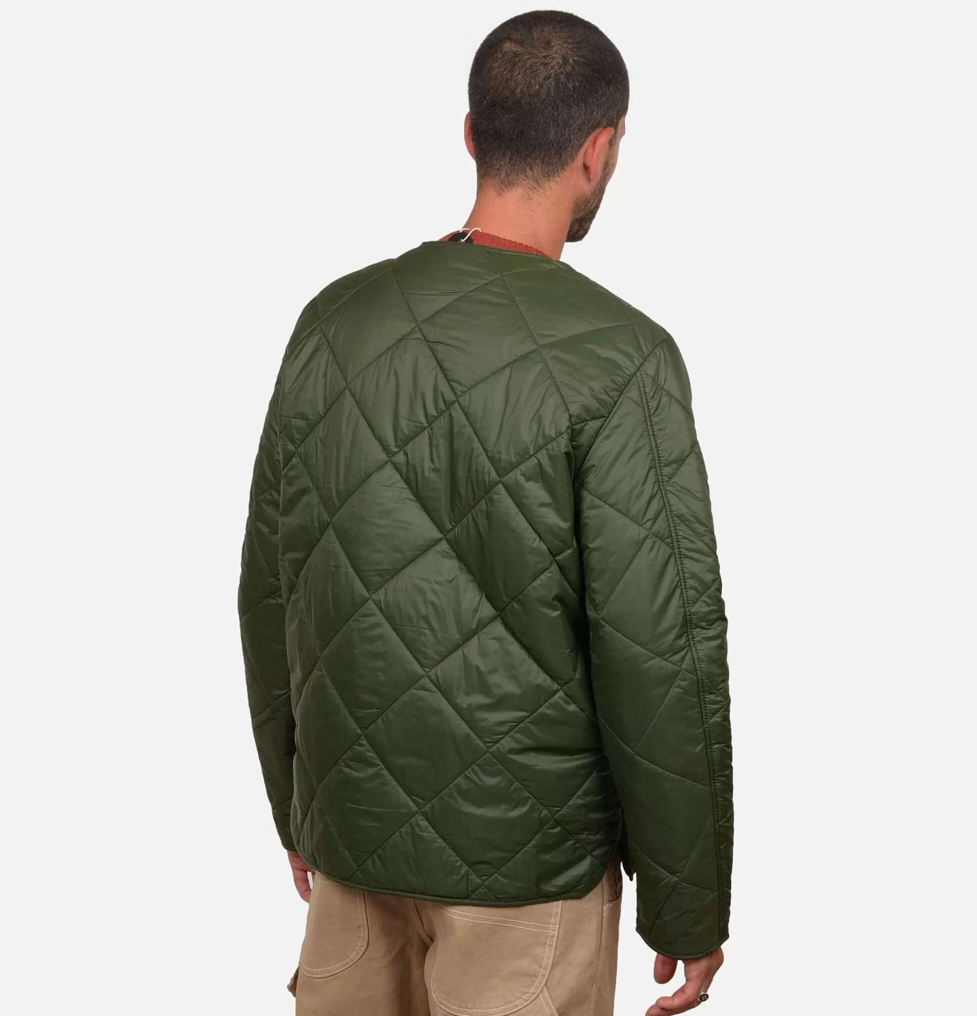 BARBOUR Liddesdale Cardigan Quilt Sage^ Pulls & Cardigans