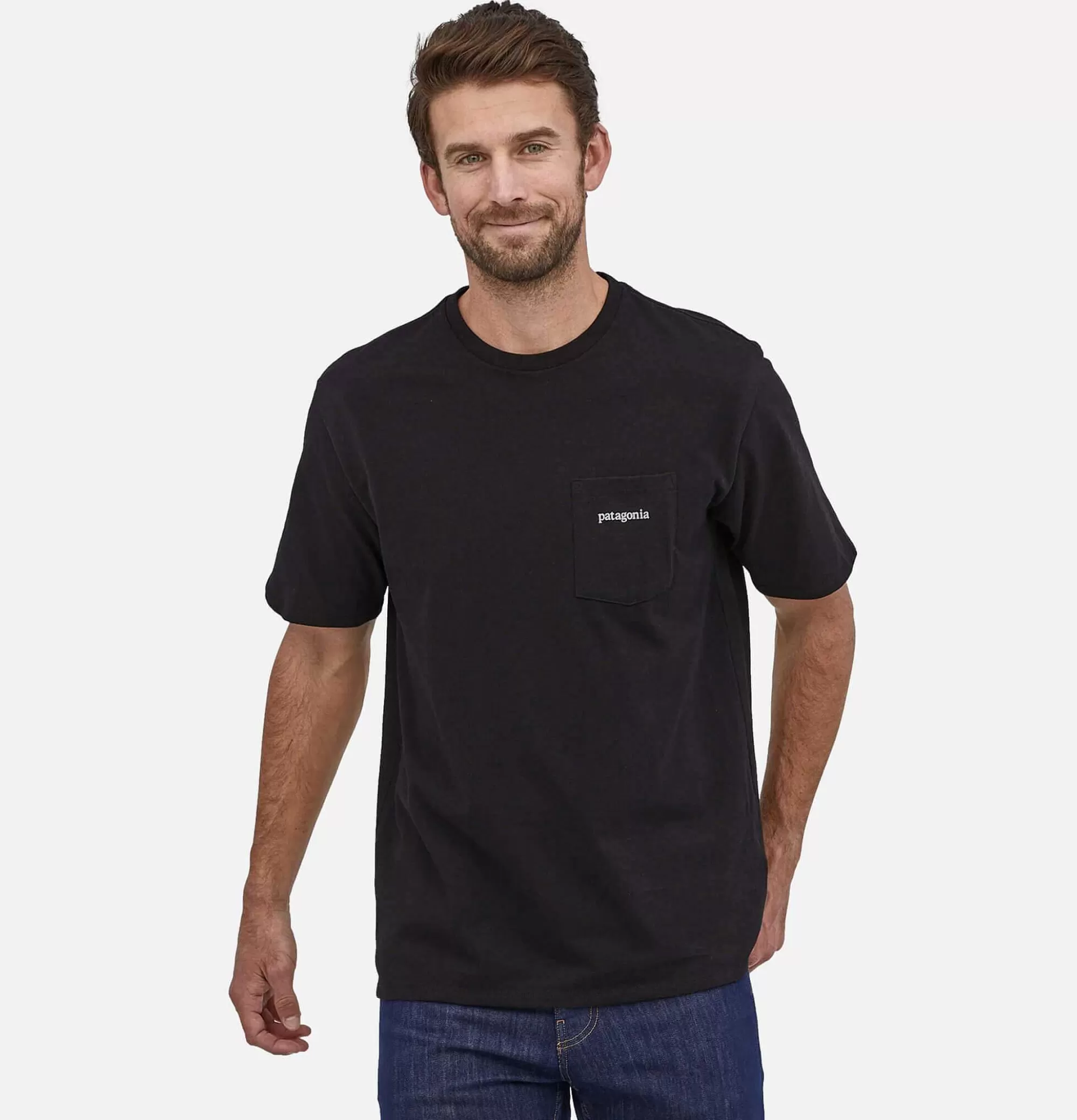 PATAGONIA Line Logo Pocket Tee Black^ T-Shirts