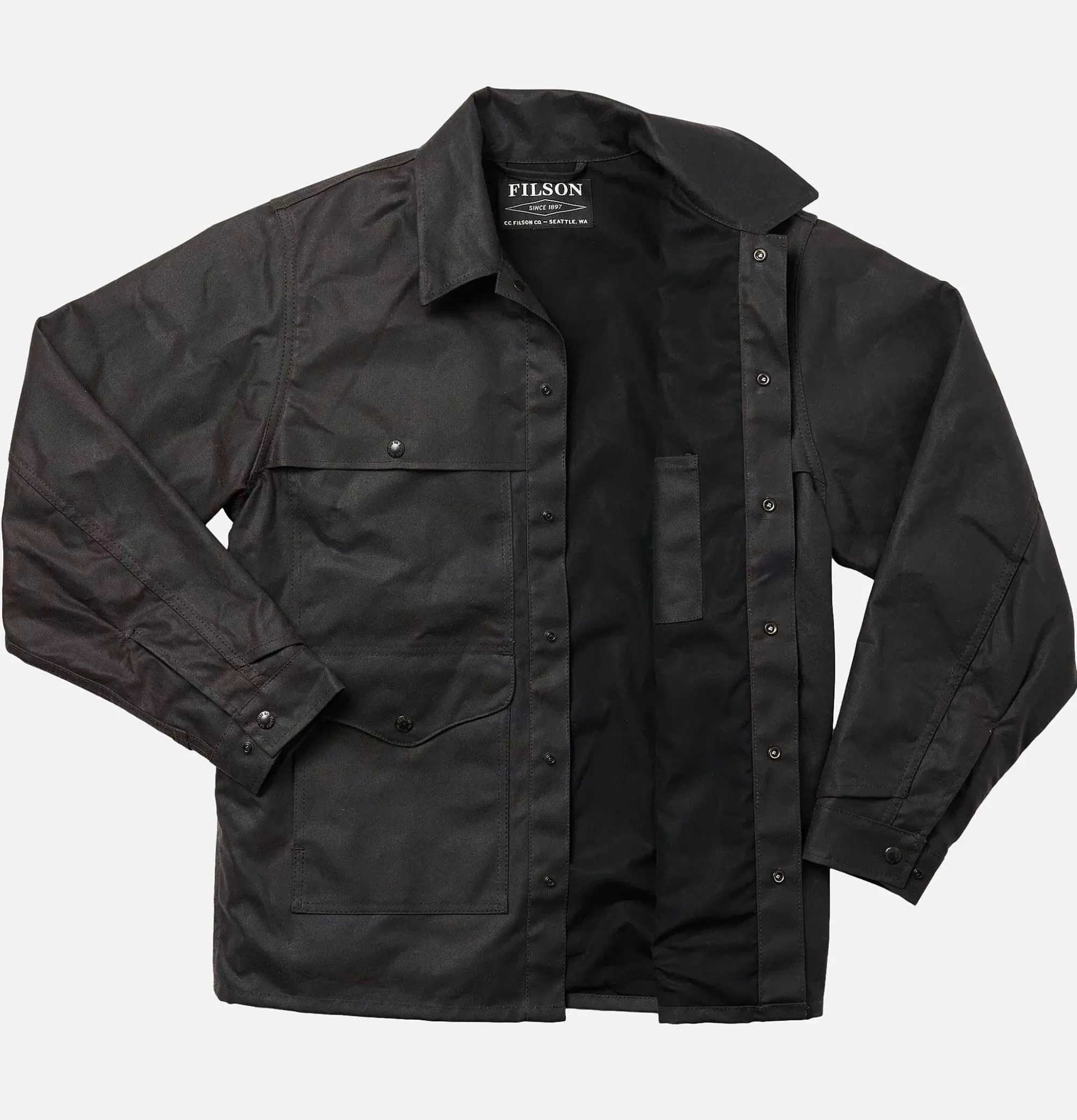 FILSON Lined Tin Cloth Cruiser Cinder^ Blousons & Manteaux