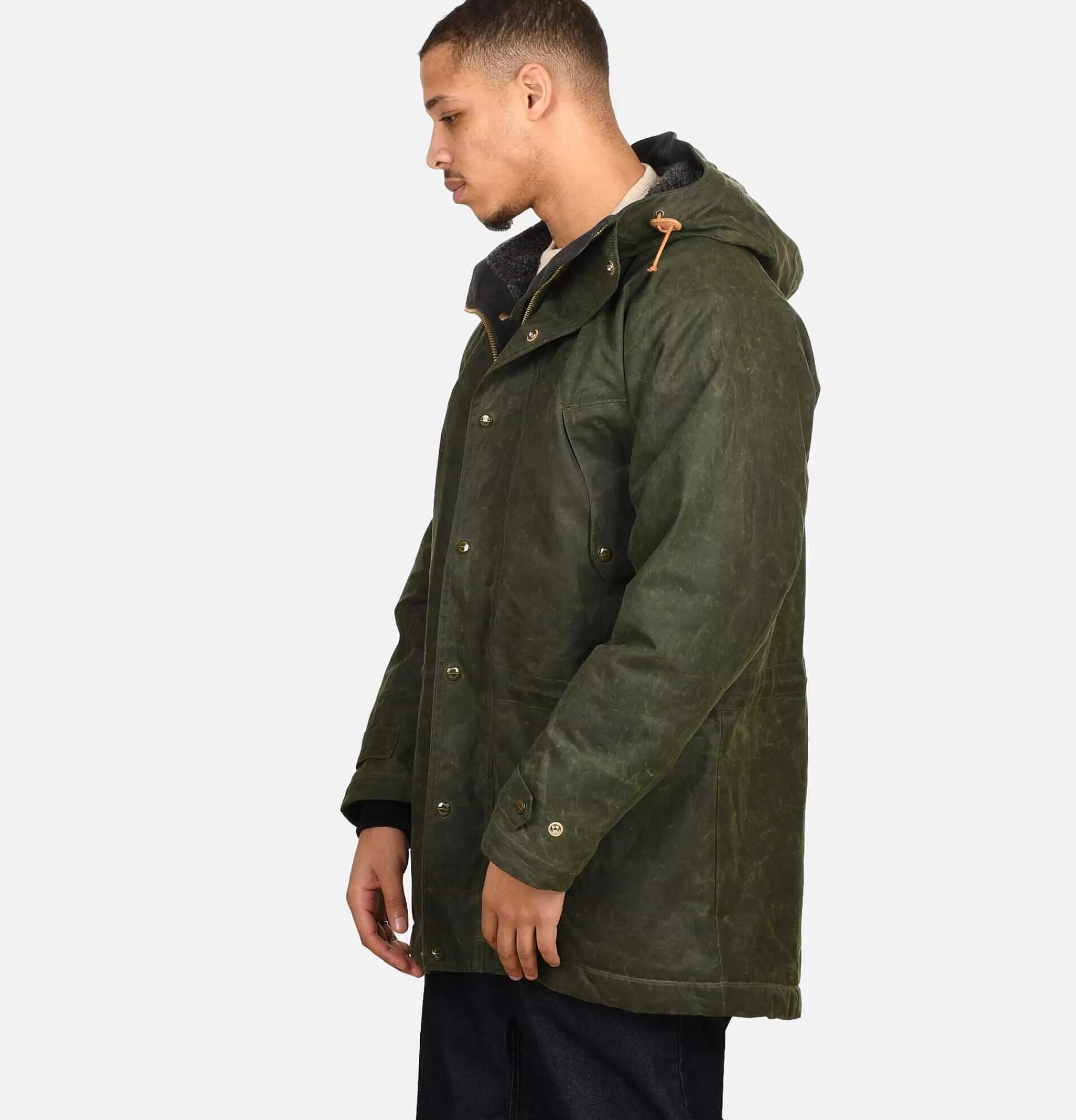 MANIFATTURA CECCARELLI Long Moutain Parka Wax Green^ Blousons & Manteaux