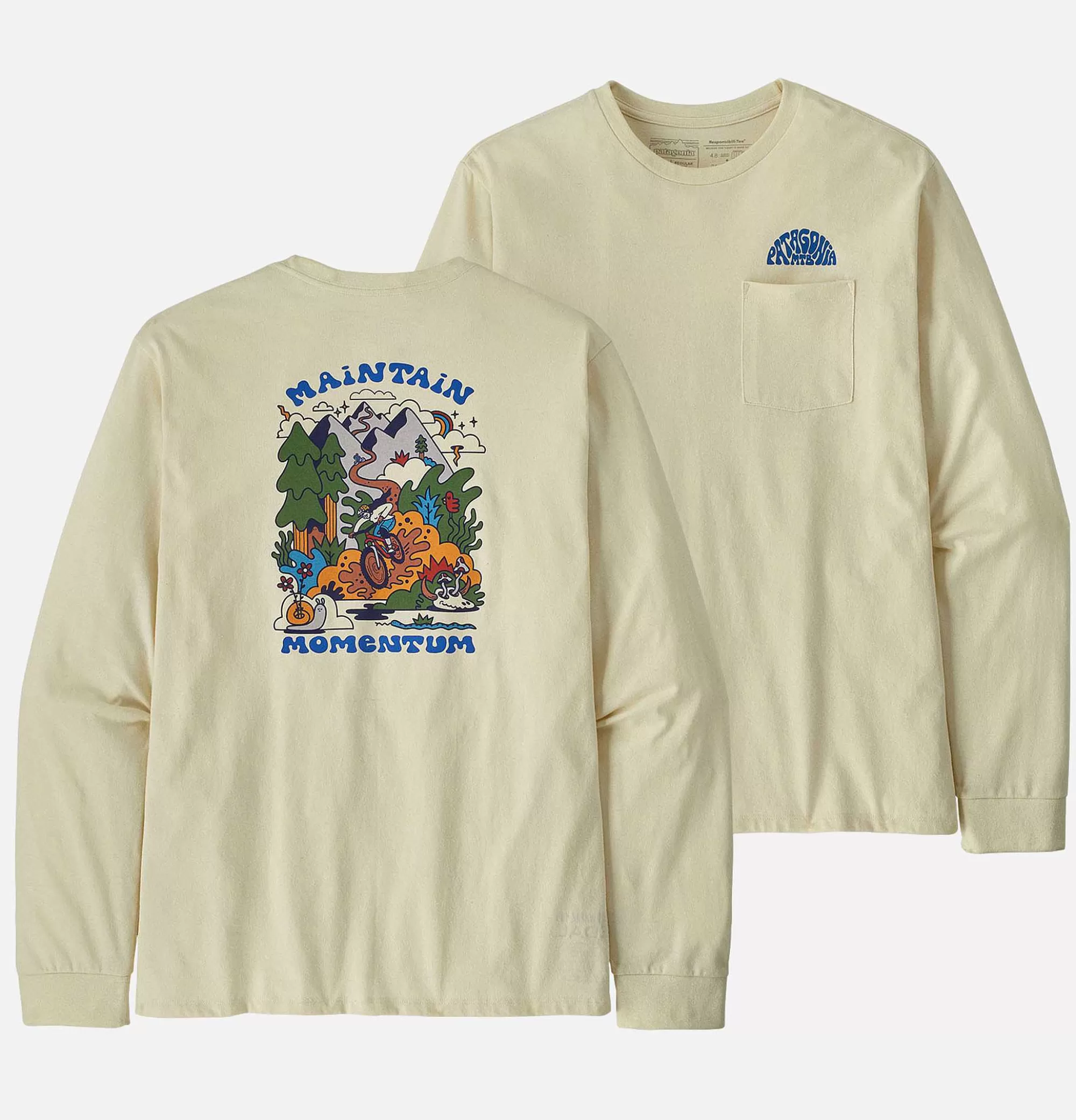 PATAGONIA Ls Maintain Momentum Tee White^ T-Shirts