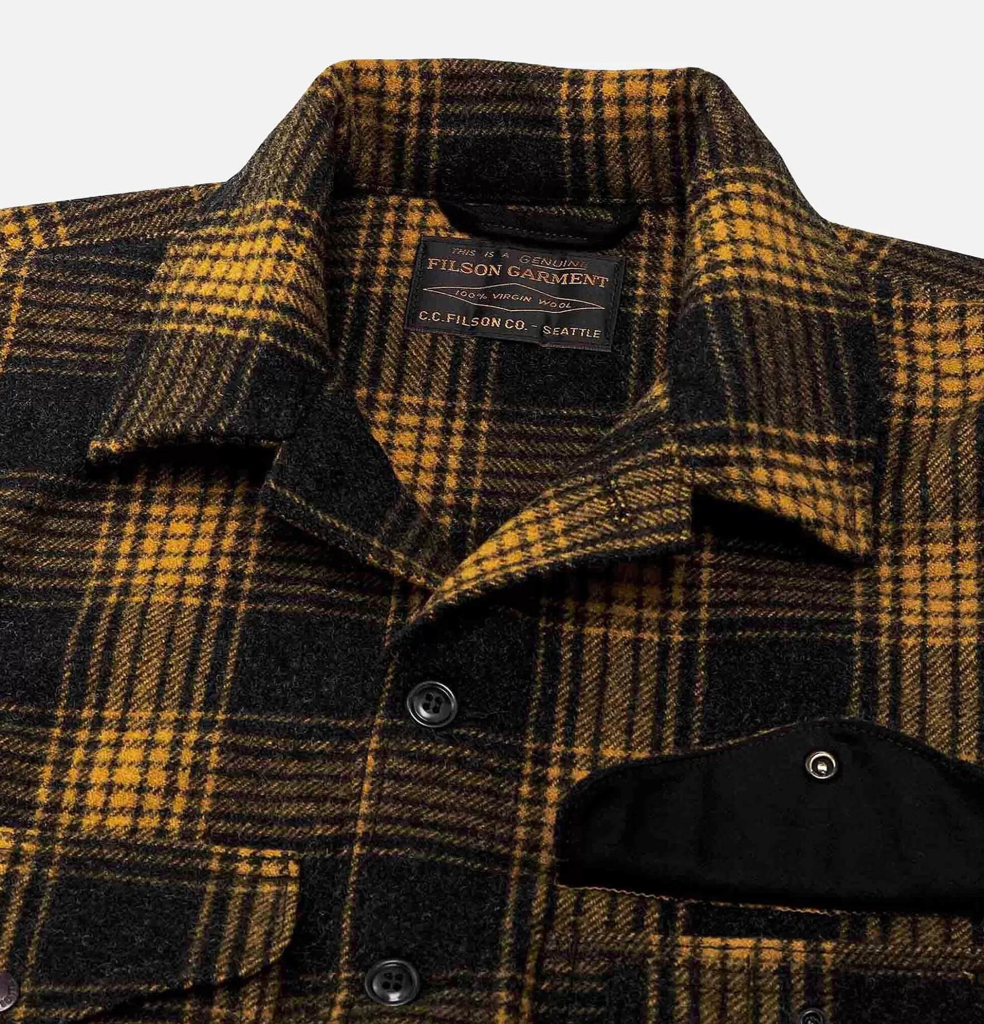 FILSON Mackinaw Cruiser Ochre^ Blousons & Manteaux