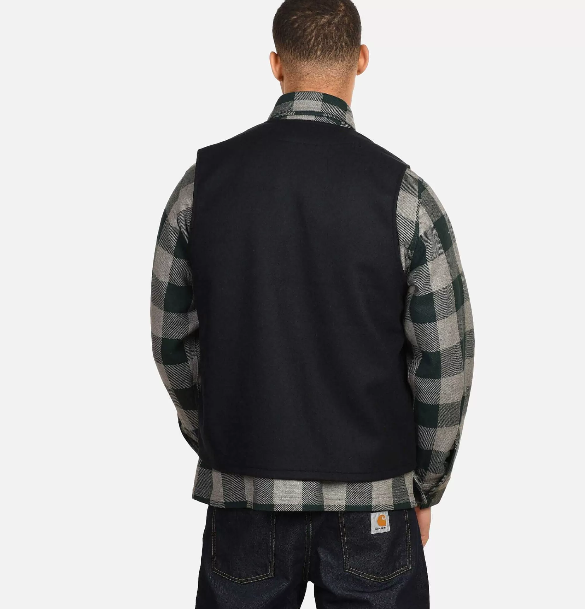 FILSON Mackinaw Wool Vest Charcoal^ Blousons & Manteaux