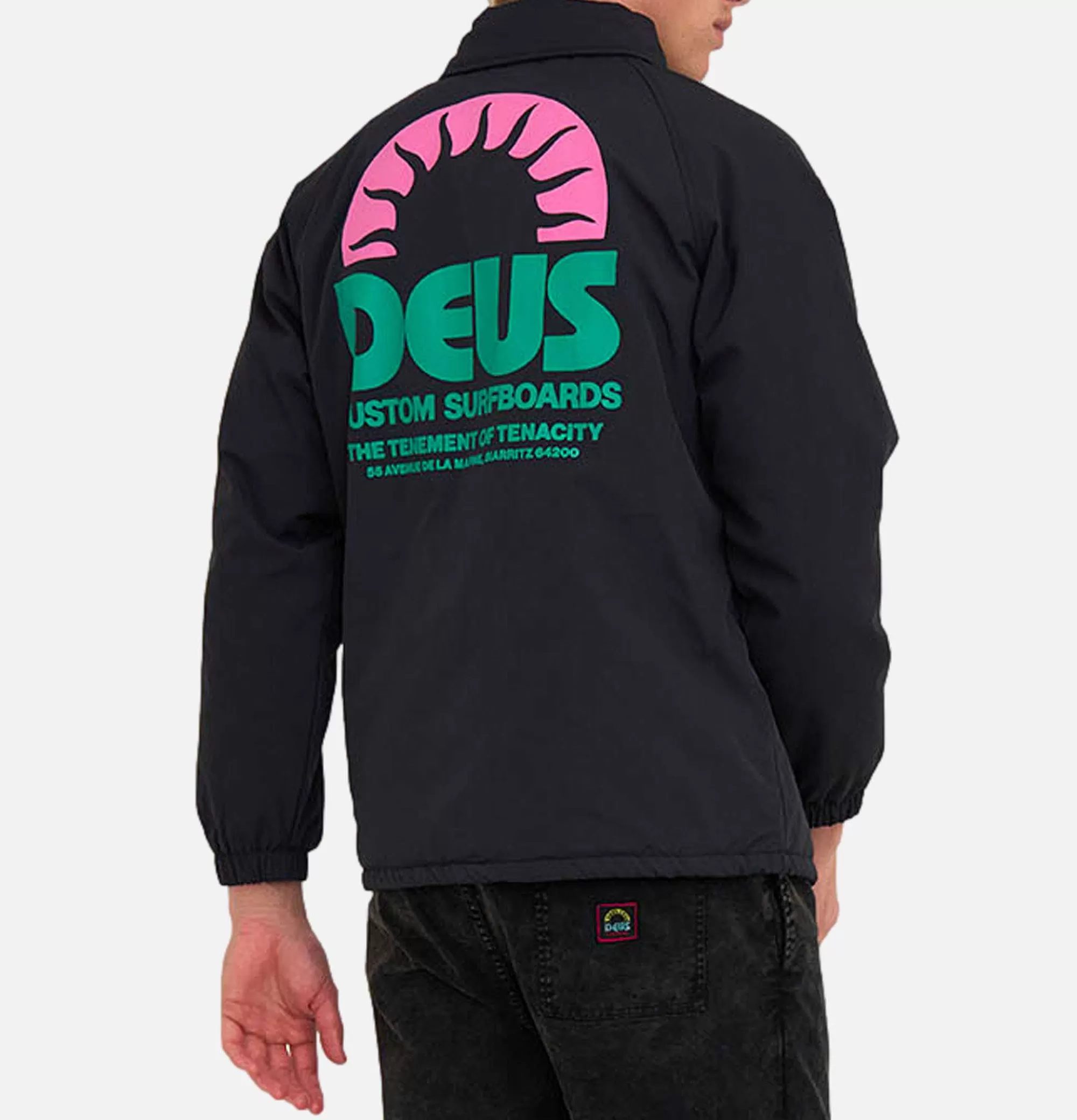 DEUS Melodies Coach Jacket Anthracite^ Blousons & Manteaux