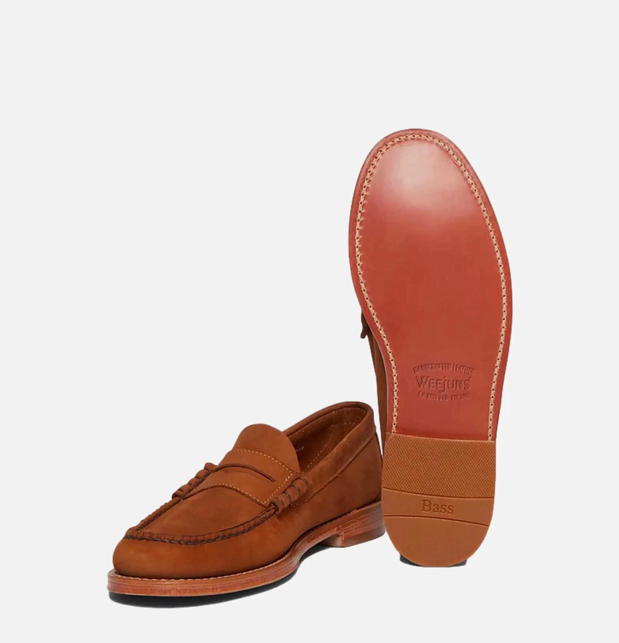 G.H. BASS Mocassin Larson Nubuck Tan^Homme Autres