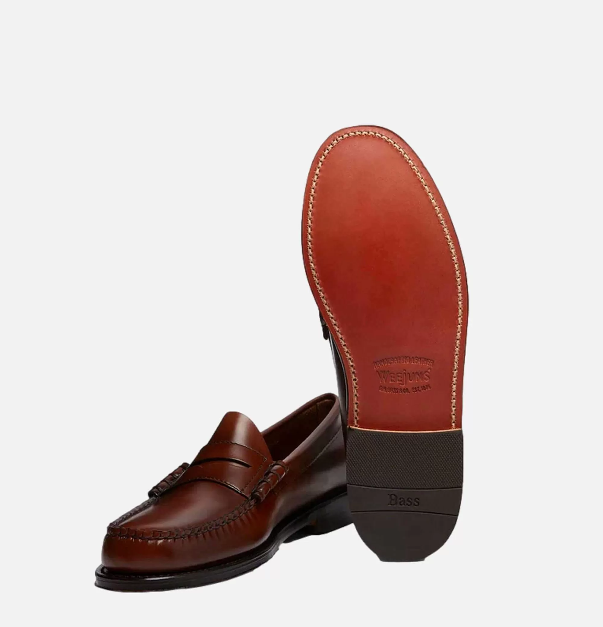 G.H. BASS Mocassin Larson Weejun Chocolate^Homme Autres