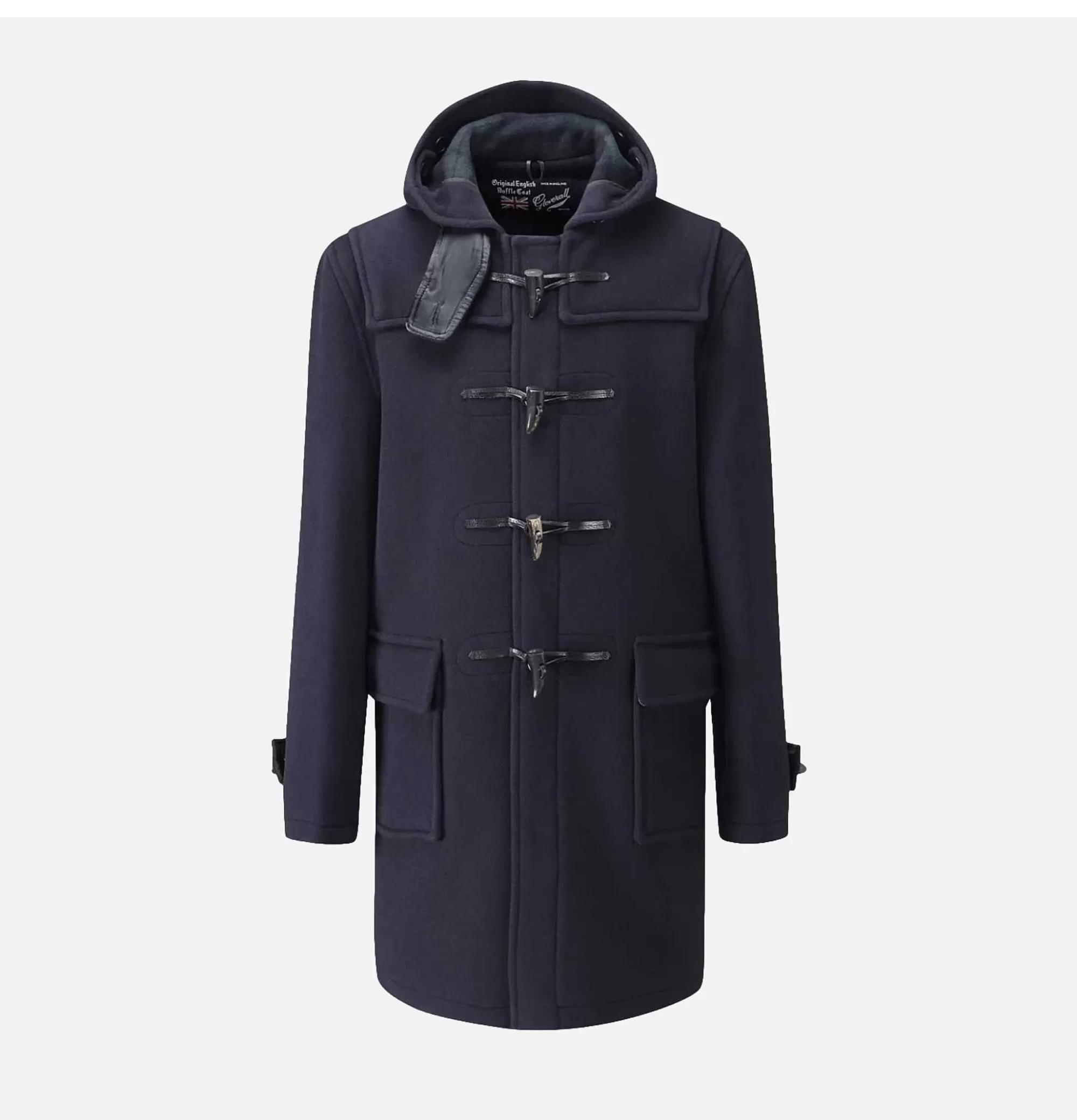 GLOVERALL Morris Dufflecoat Navy Black Stewart^ Blousons & Manteaux