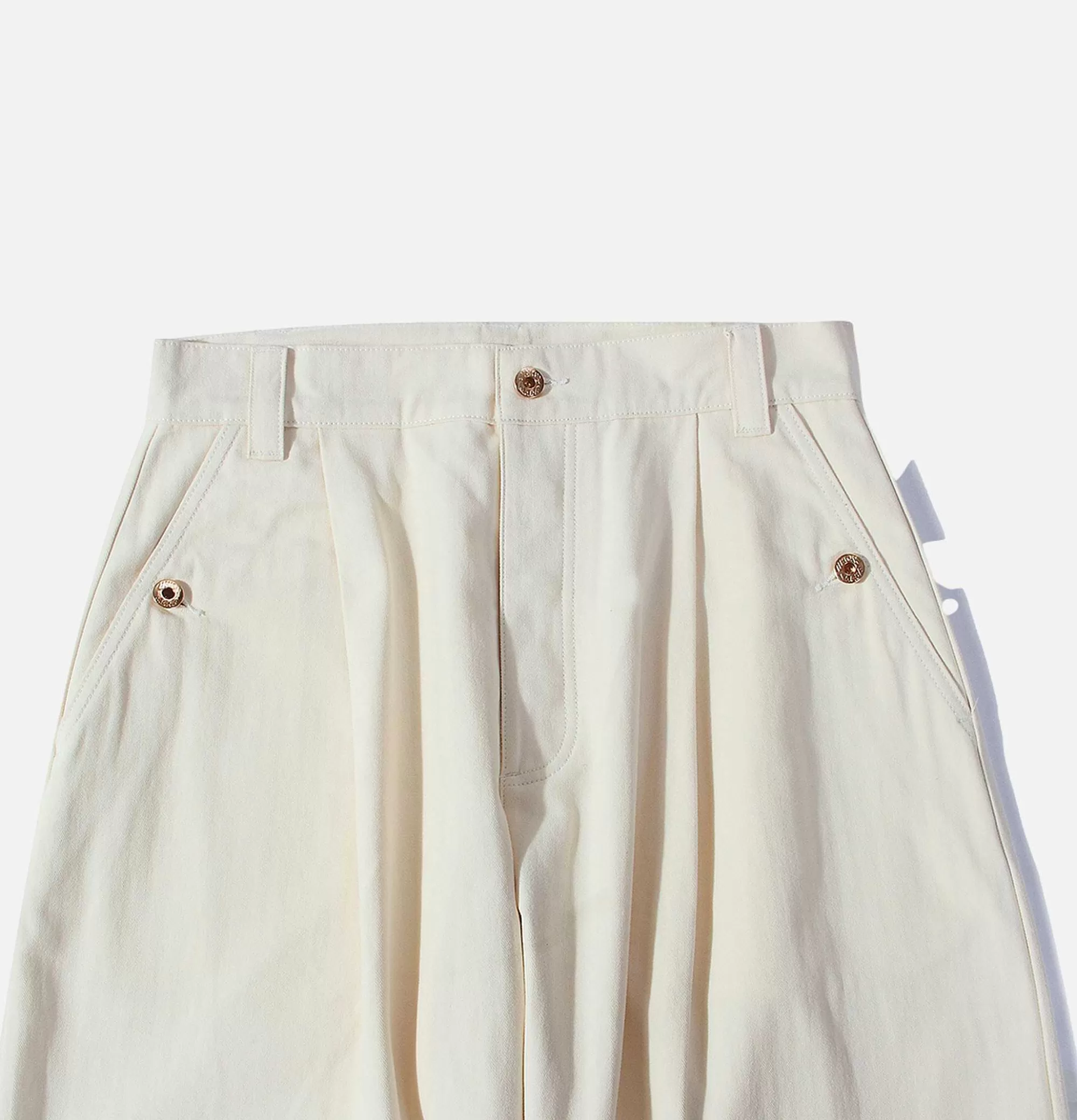 STANDARD TYPES Naval Button Pants Neutral^ Pantalons