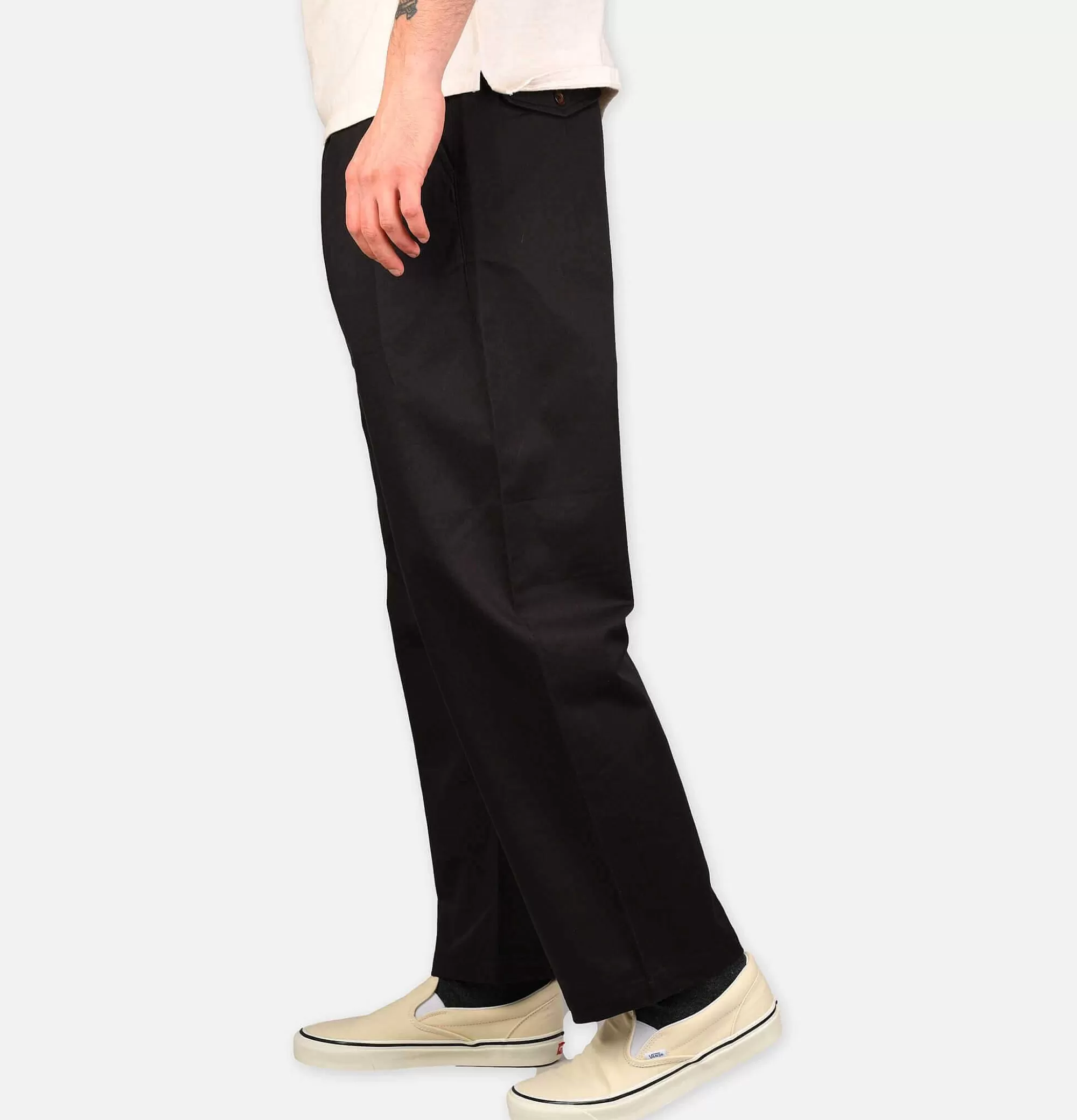 UNIVERSAL WORKS Pantalon Double Pleated Black^ Chinos