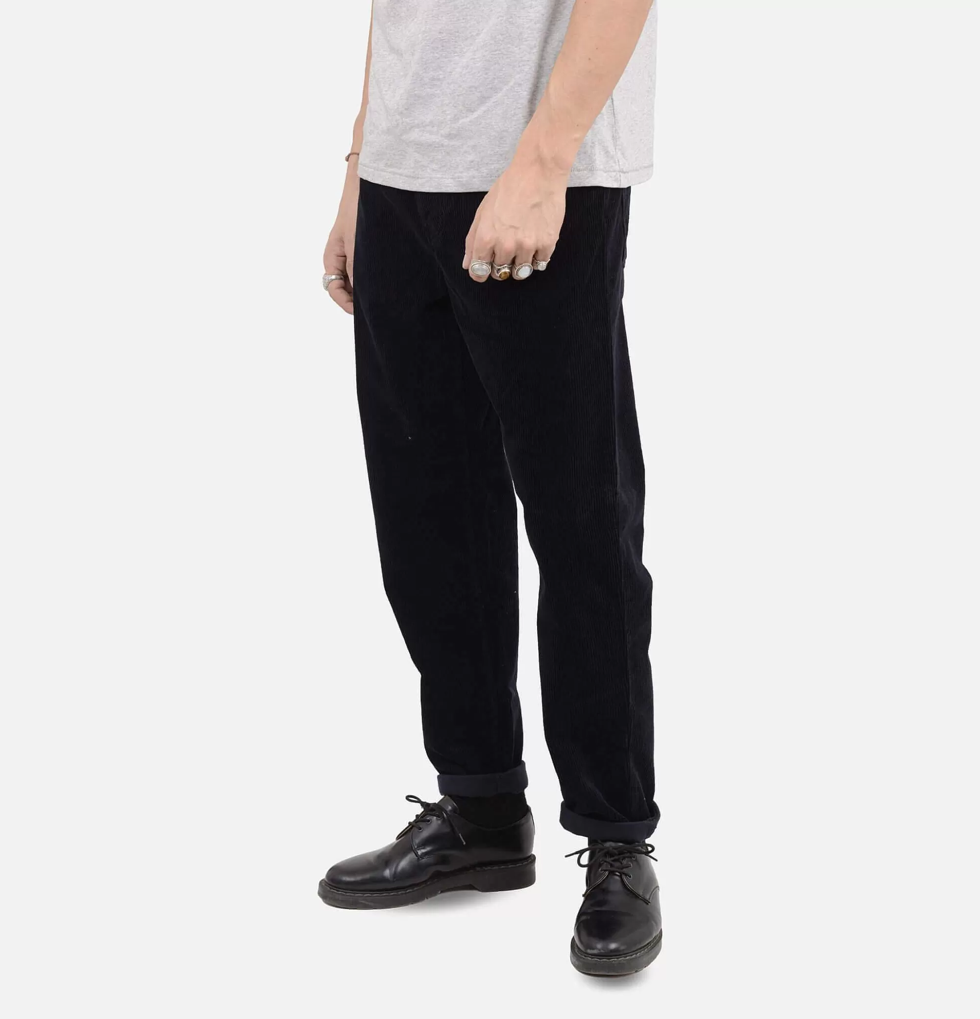 CARHARTT WIP Pantalon Newel Cord Dark Navy^ Pantalons