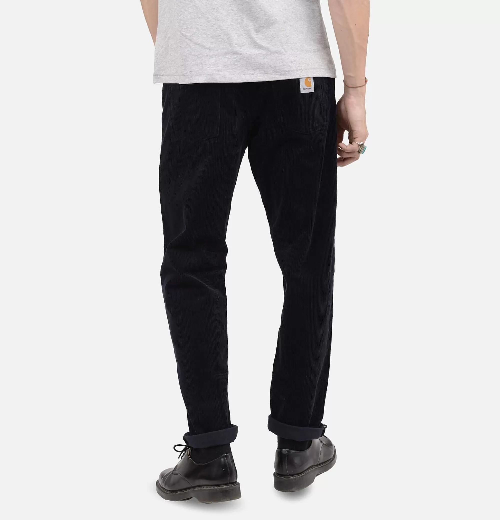 CARHARTT WIP Pantalon Newel Cord Dark Navy^ Pantalons