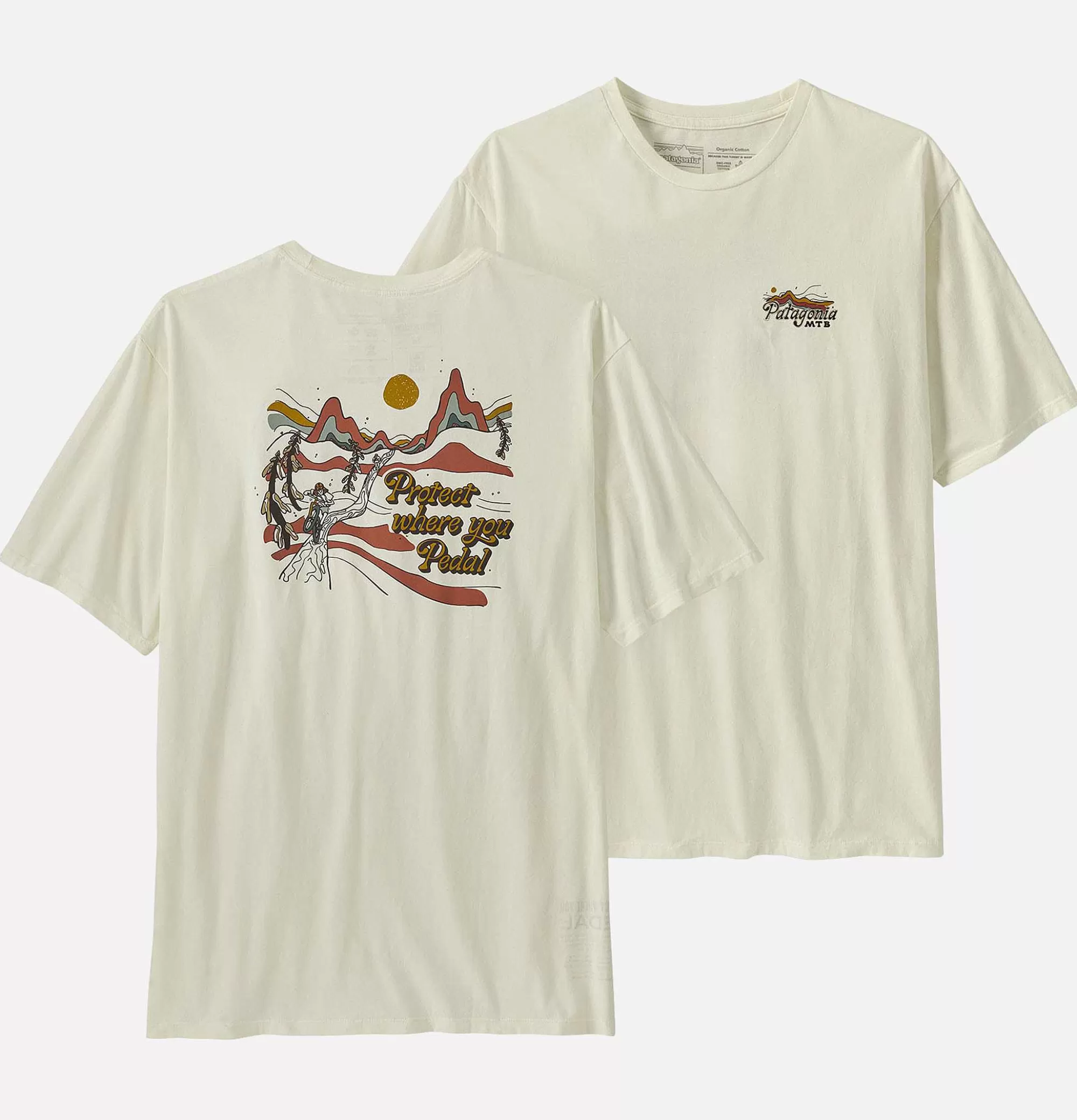 PATAGONIA Protect Pedal Tee Birch White^ T-Shirts