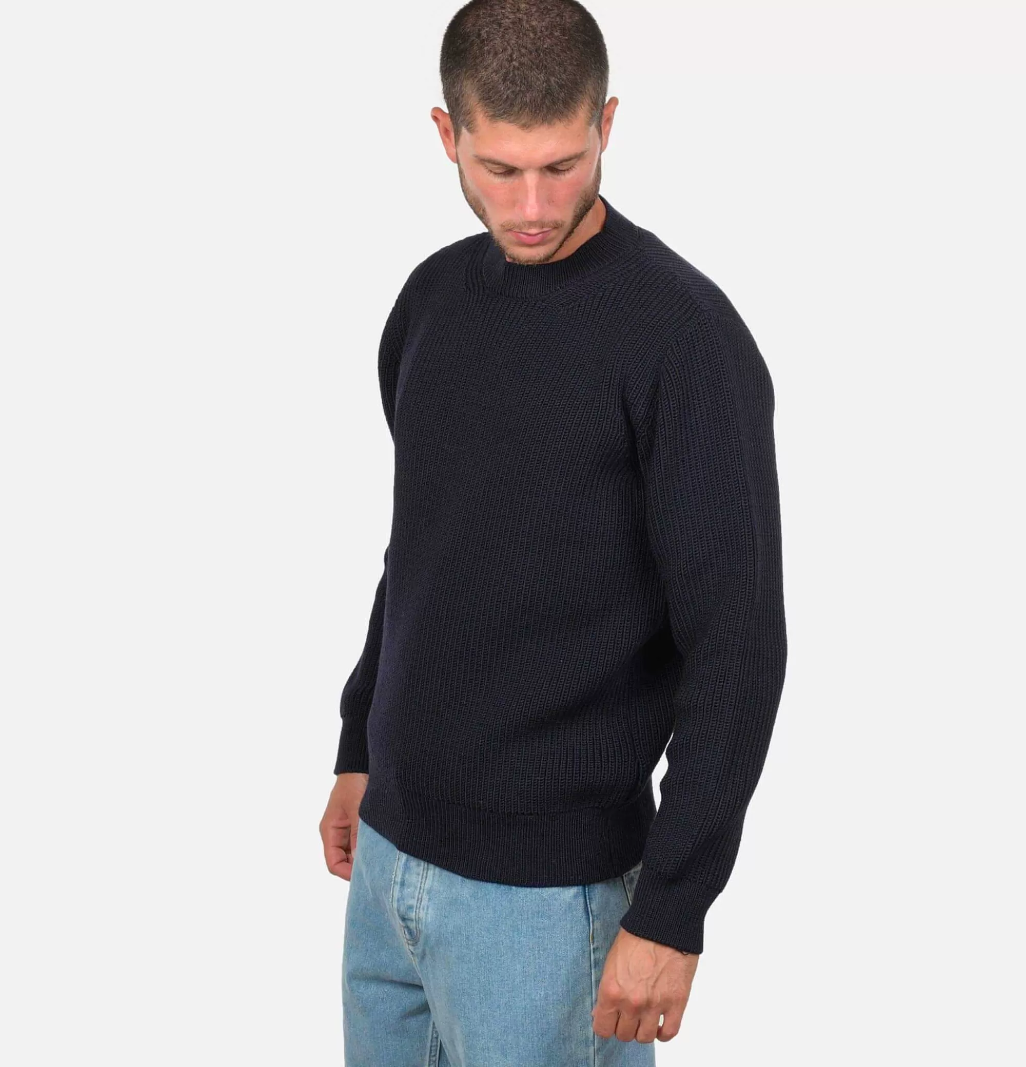 NITTO KNITWEAR Pull Vasken Navy^ Pulls & Cardigans