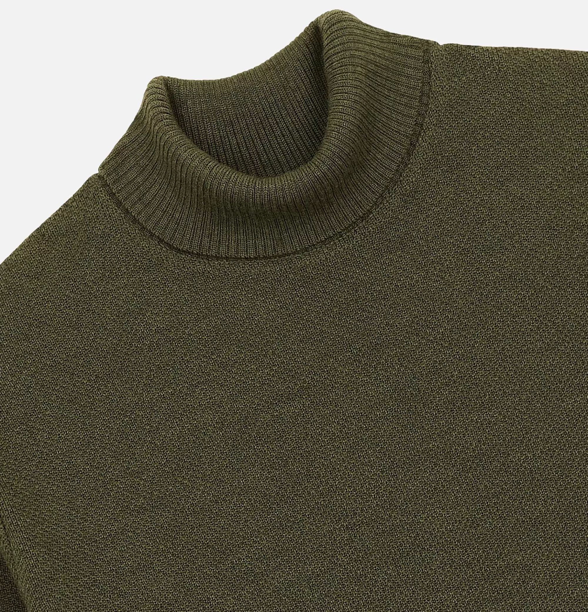 NITTO KNITWEAR Pull Youri Col Roule Khaki^ Pulls & Cardigans