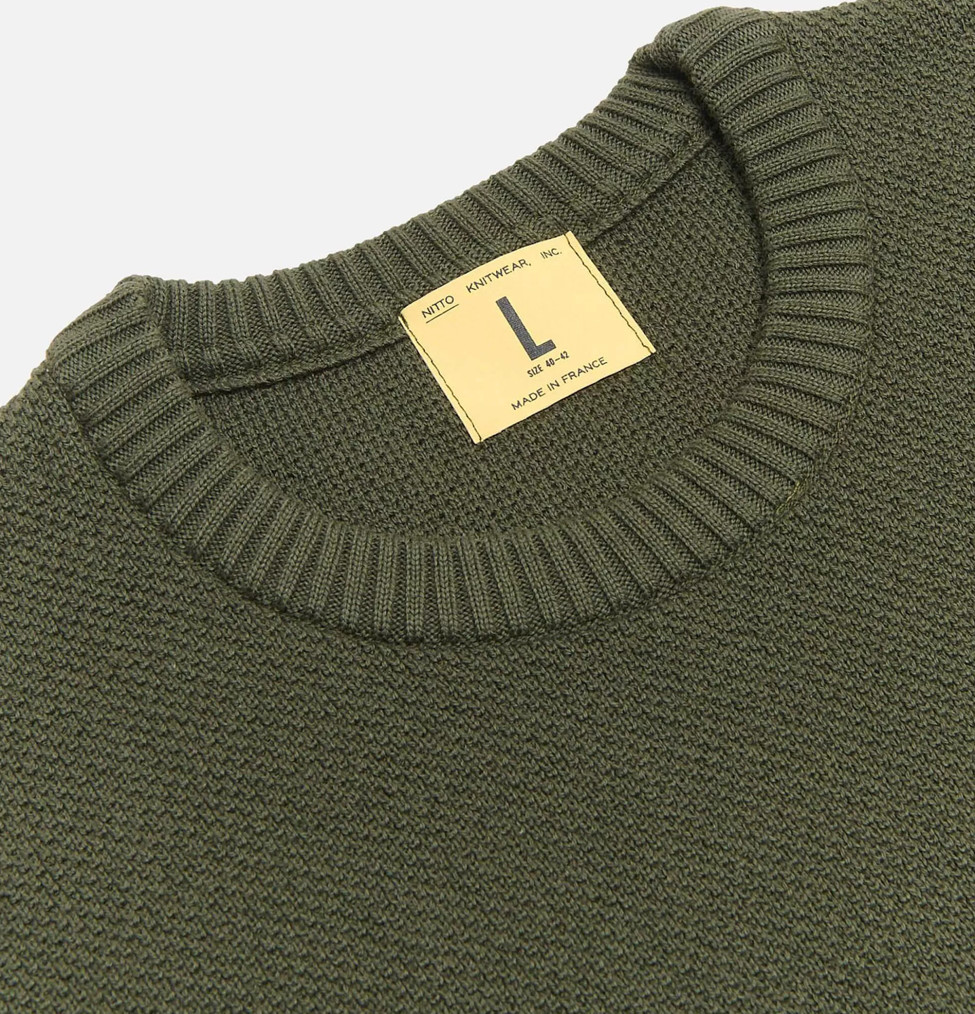 NITTO KNITWEAR Pull Youri Coton Green^ Pulls & Cardigans