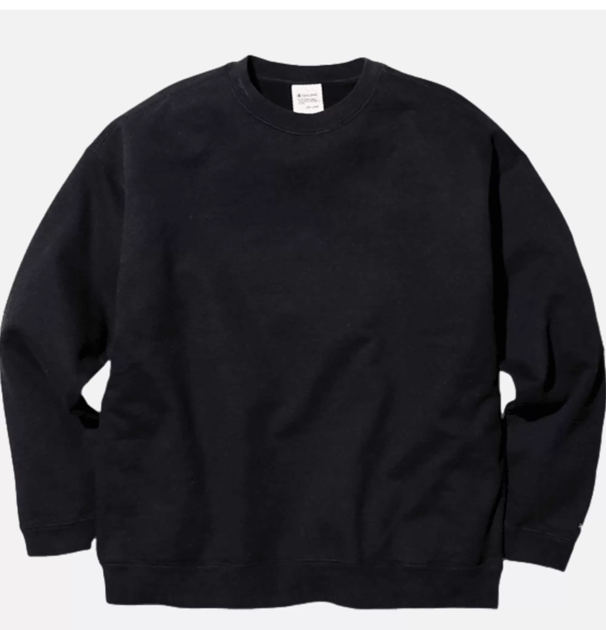 SNOW PEAK Recycled Cotton Crewneck Black^ Sweats & Polaires