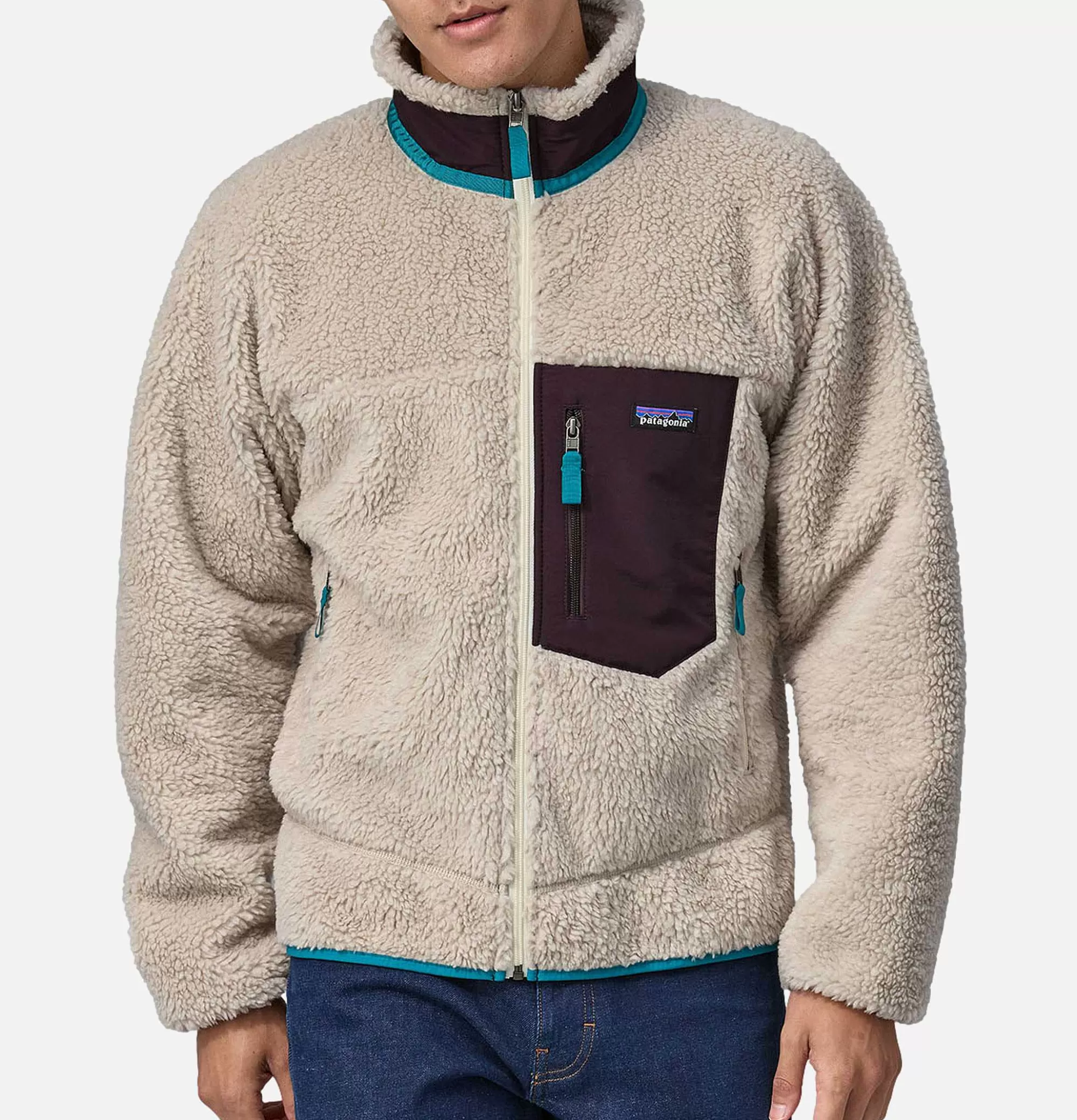 PATAGONIA Retro X Jacket Natural Obsidian^ Sweats & Polaires