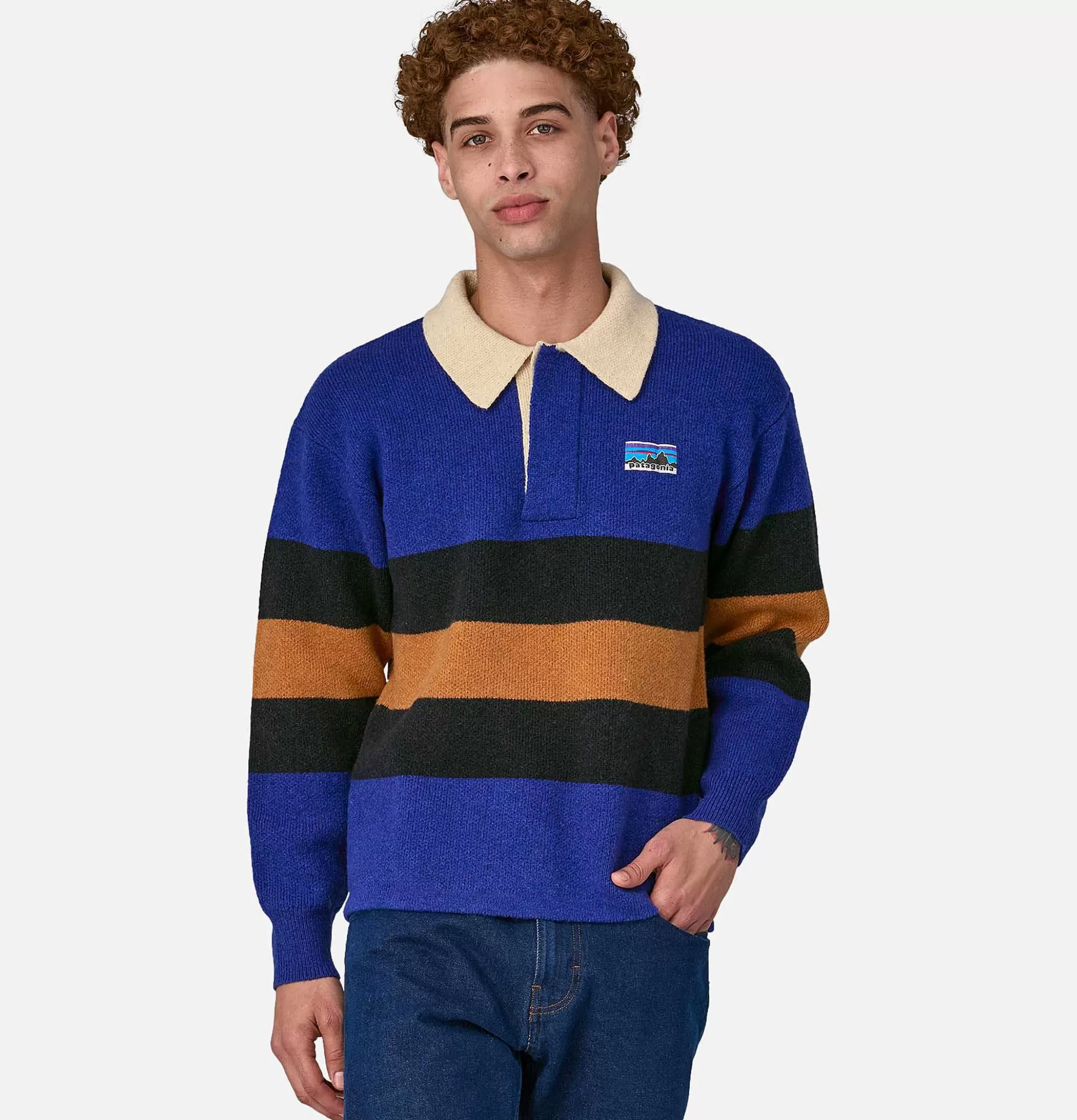 PATAGONIA Rugby Wool Sweater Cobalt Blue^ Pulls & Cardigans