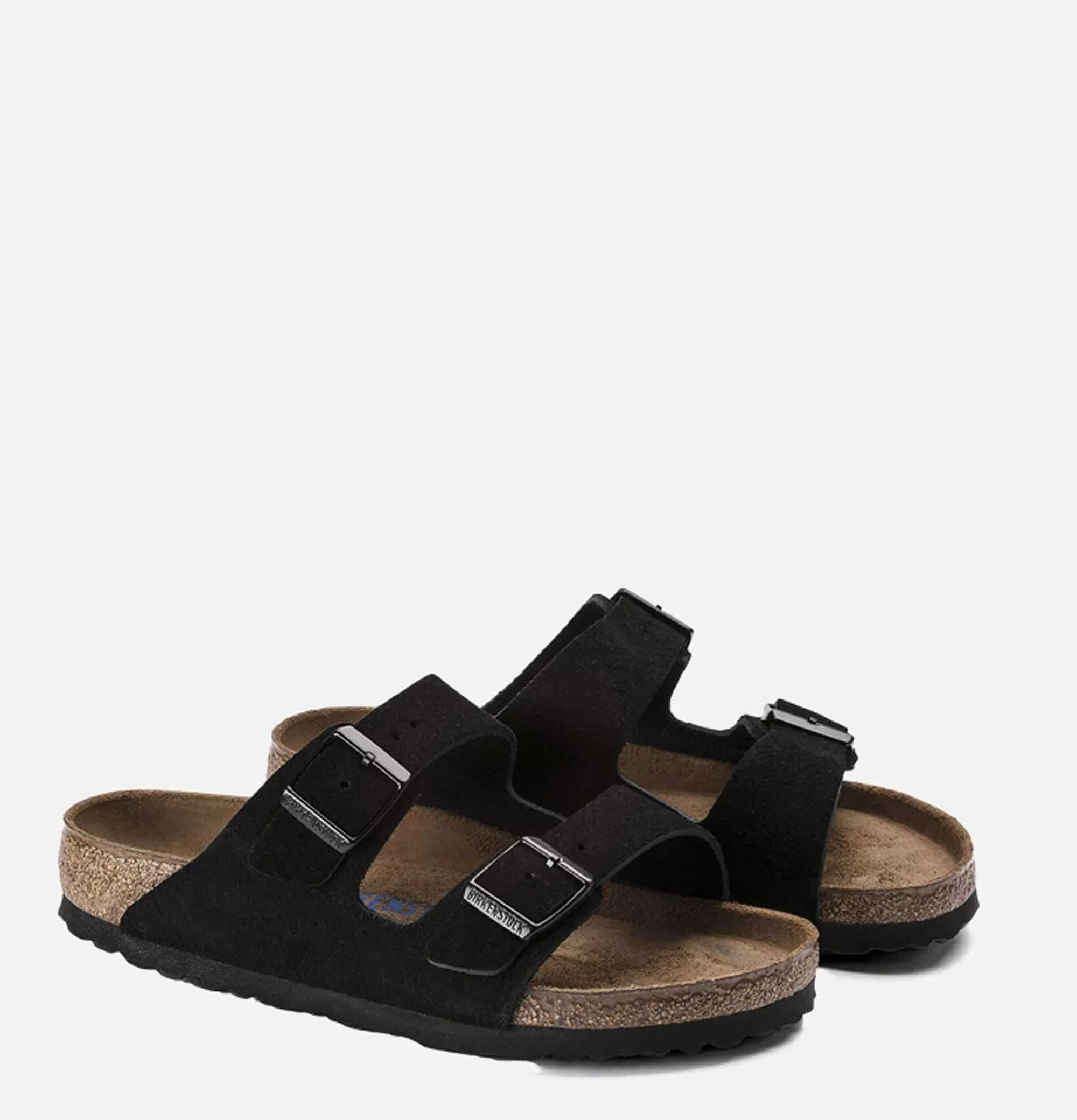 BIRKENSTOCK Sandales Arizona Softbed Black Suede^Femme Chaussures